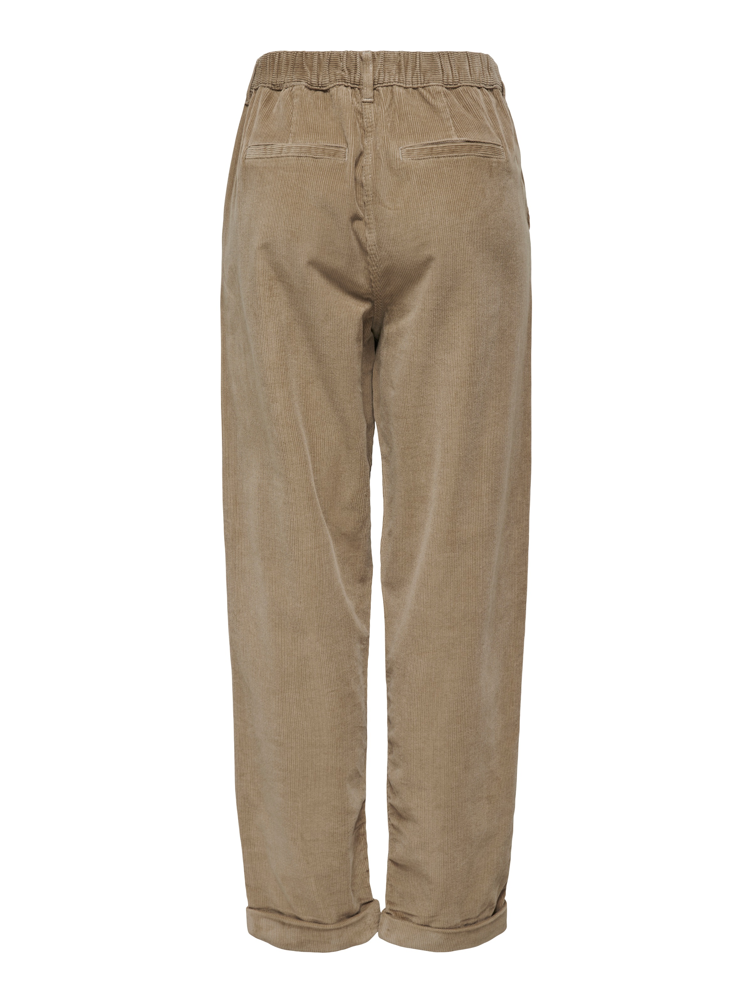 ONLY Pantalon en velours côtelé »ONLFLORA MW ELA CORD CAROT PANT PNT NOOS«  Mélange de coton, velours côtelé, coupe carotte