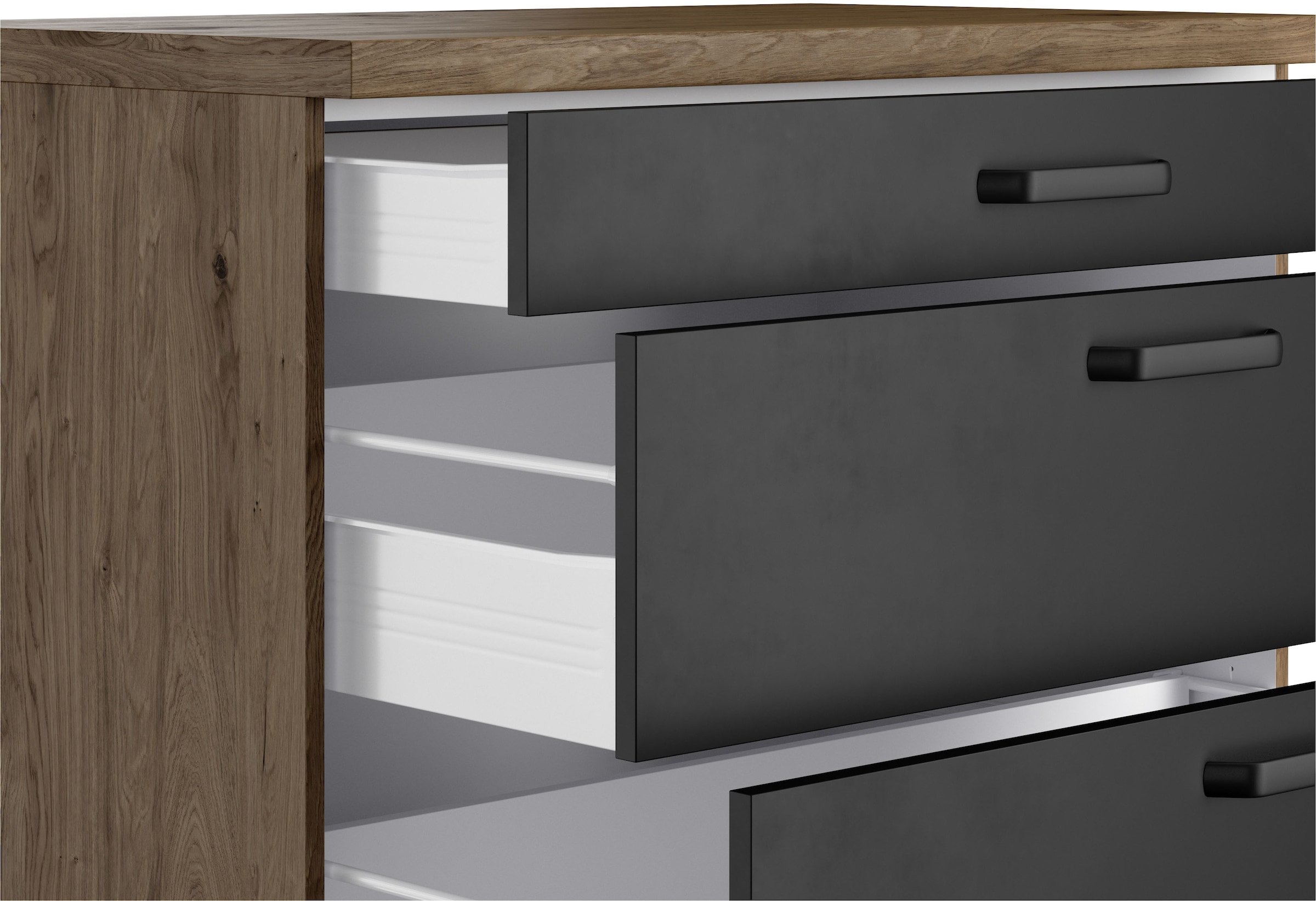 wiho Küchen Küchenzeile »Elba, TOPSELLER« wahlweise mit Hanseatic E-Geräten, Breite 280 cm