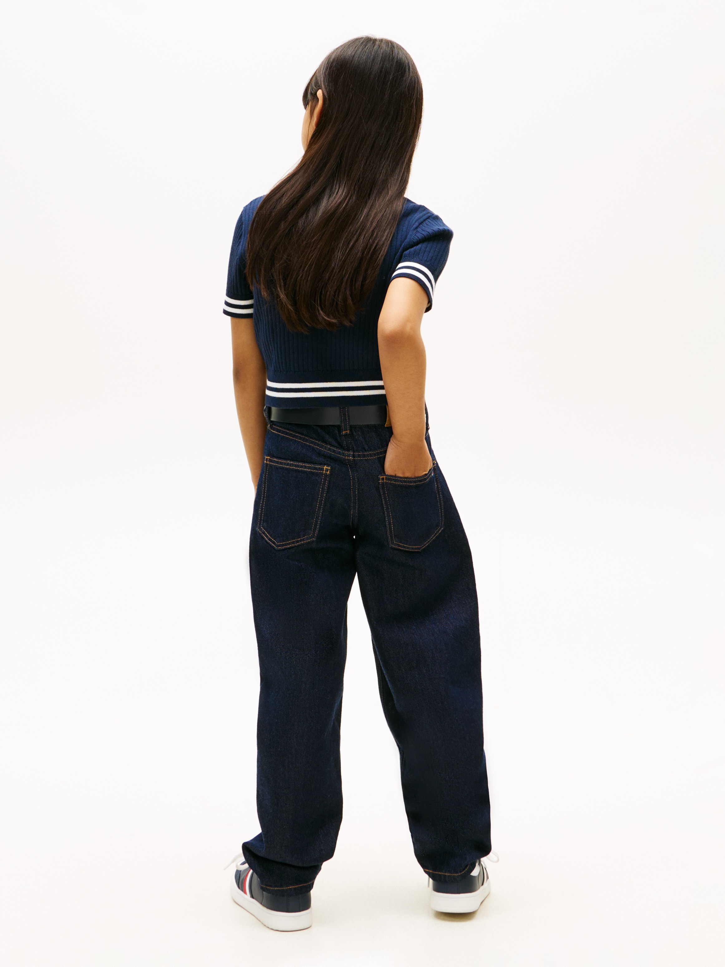 Tommy Hilfiger Veste en tricot »SWEATER RIB POLO SS« Kinder bis 16 Jahre, regular fit