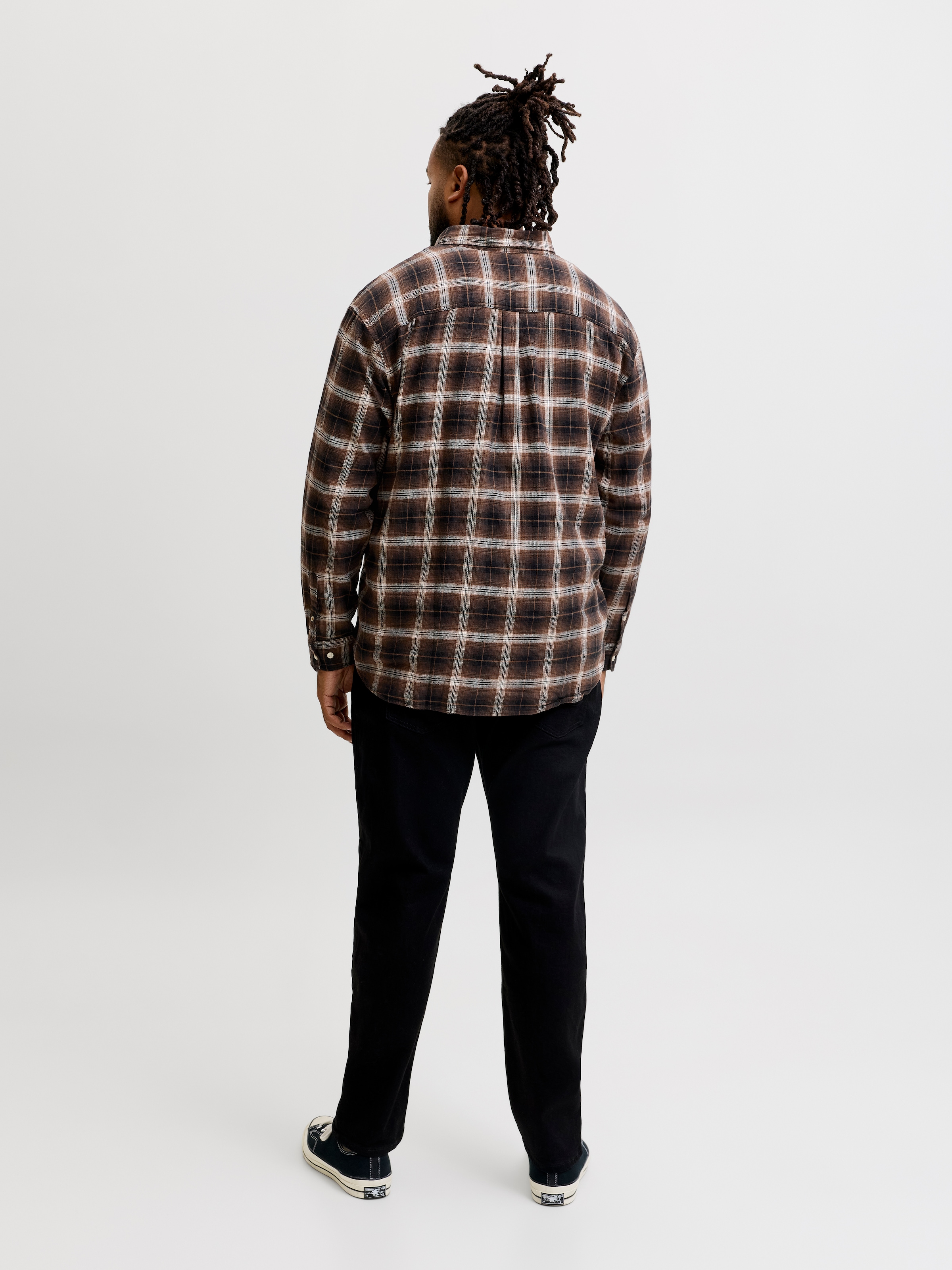 Jack & Jones PlusSize Chemise à manches longues »JJEFIELD CHECK SHIRT LS SN PLS« coton, coupe décontractée