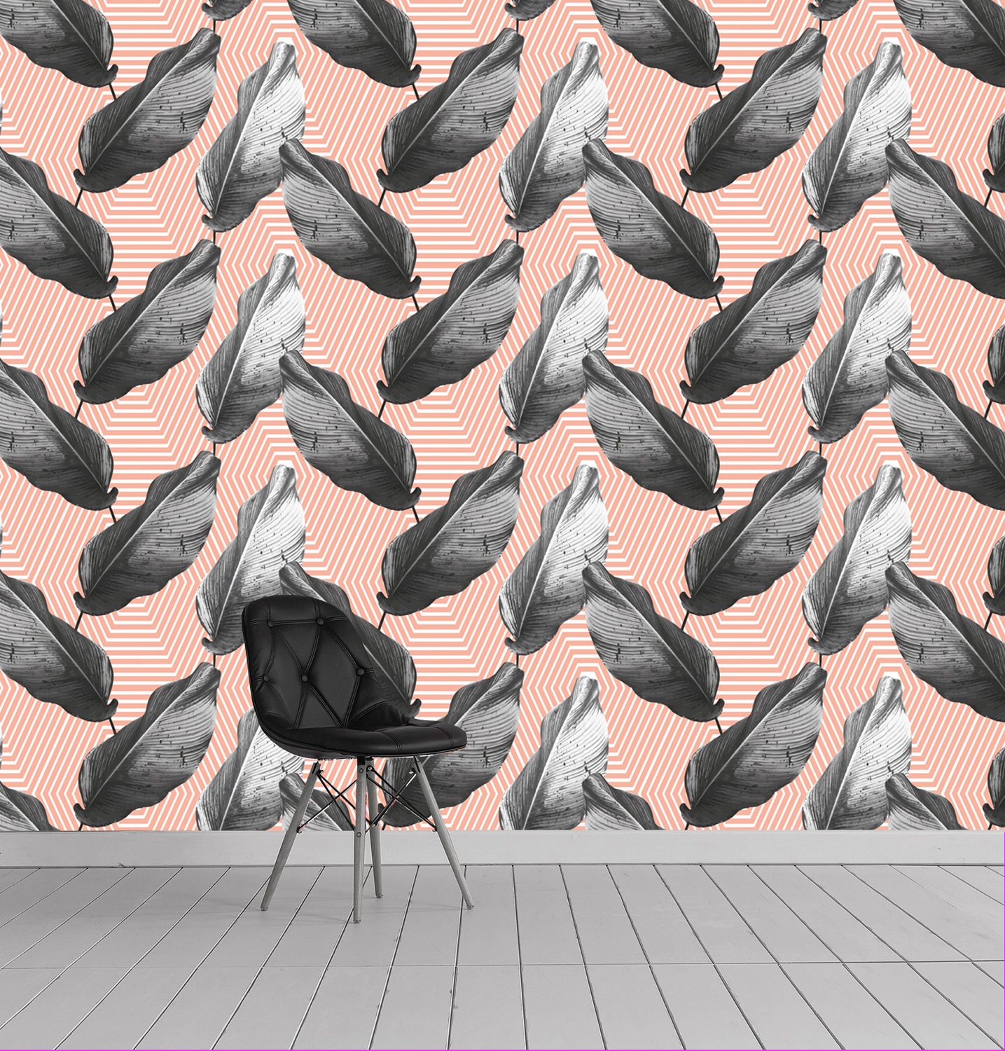 queence Papier peint vinyle »Shis« Motif | floral | à motifs 90x250cm, selbstklebend, kinderleichte Anbringung, , Sticker