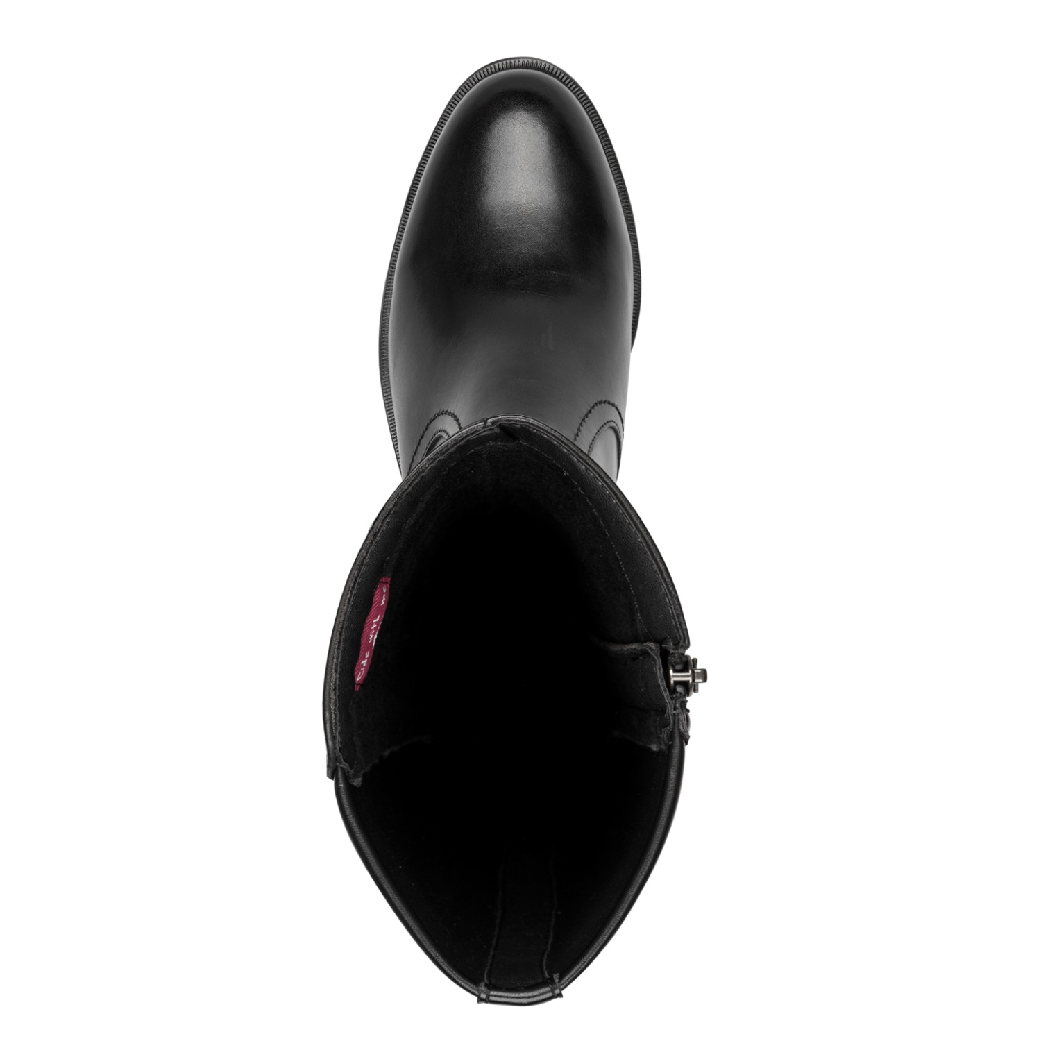 Tamaris Bottes  talon bloc, bottes hautes avec estampillage élégant du logo