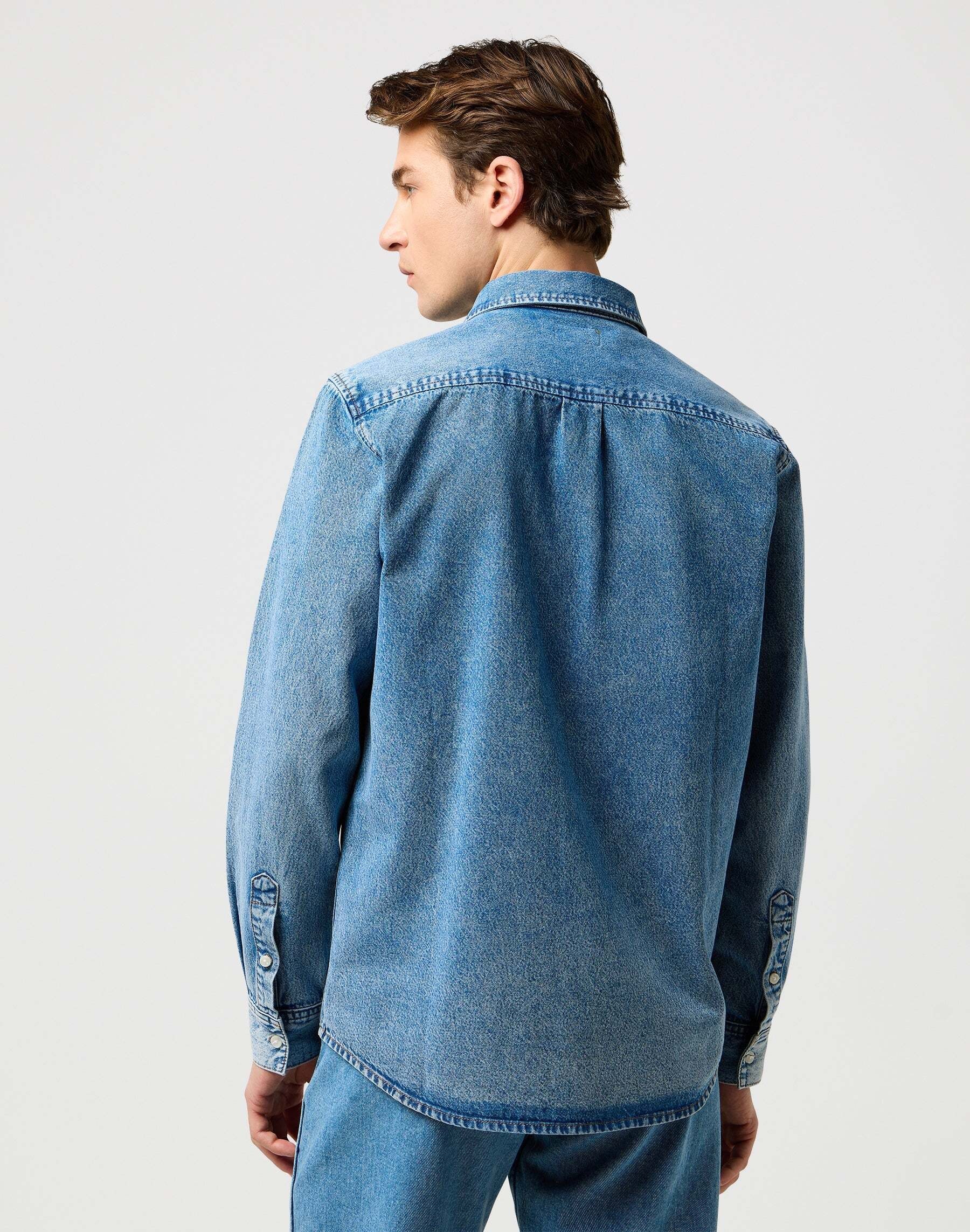 Wrangler Chemise en jean »WRANGLER Jeanshemd 1 Pkt Shirt«