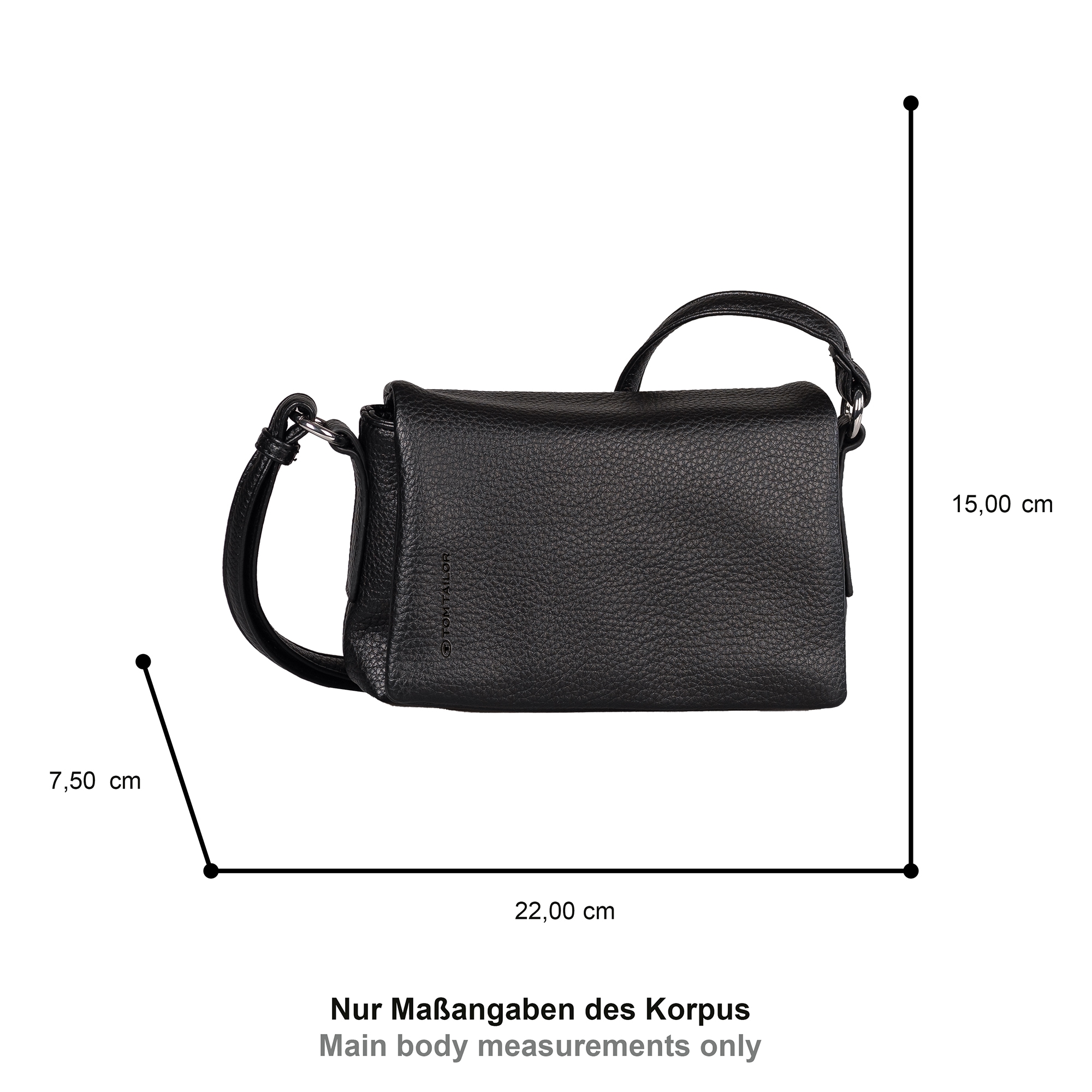 TOM TAILOR Umhängetasche »Lissi« besonders weiches Material lässig fallend mit trapzförmigen Schnitt