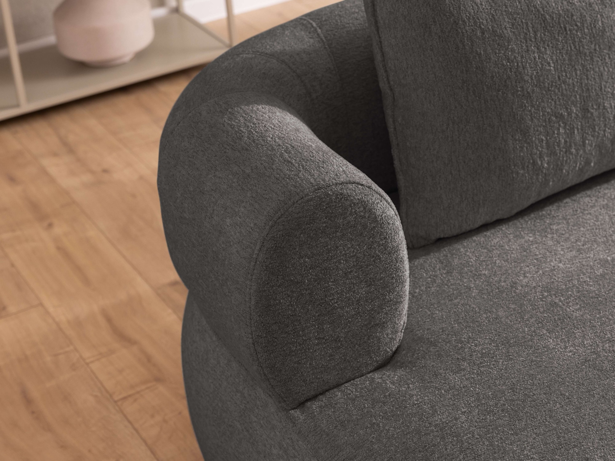 Home affaire XXL-Sessel »LUSSAC Loveseat extra tief, grosse Sitzfläche, Masse B/T/H: 123/158/78cm« hoher Sitzkomfort und modernes Design, Sofa ohne Bettfunktion
