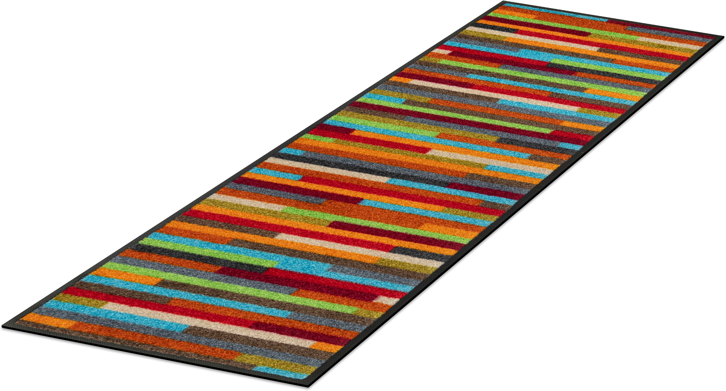 wash+dry by Kleen-Tex Chemin de table »Mikado Stripes« Rectangulaire 7 mm Höhe Schmutzfangläufer, modernes Streifen Design, rutschhemmend, waschbar