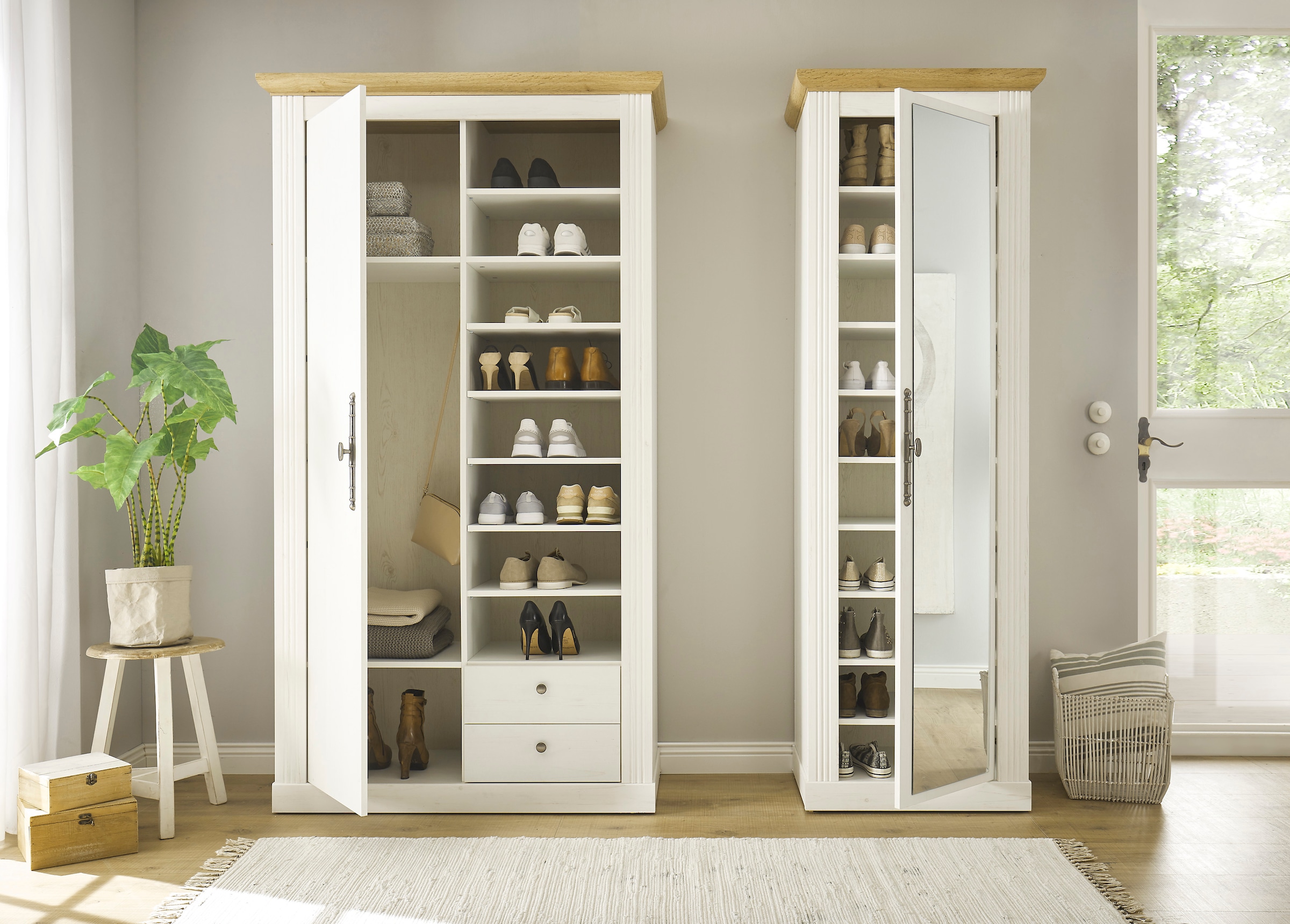 Home affaire Schuhschrank »WESTMINSTER TOPSELLER!« Höhe ca. 203 cm,  im romantischen Landhausstil