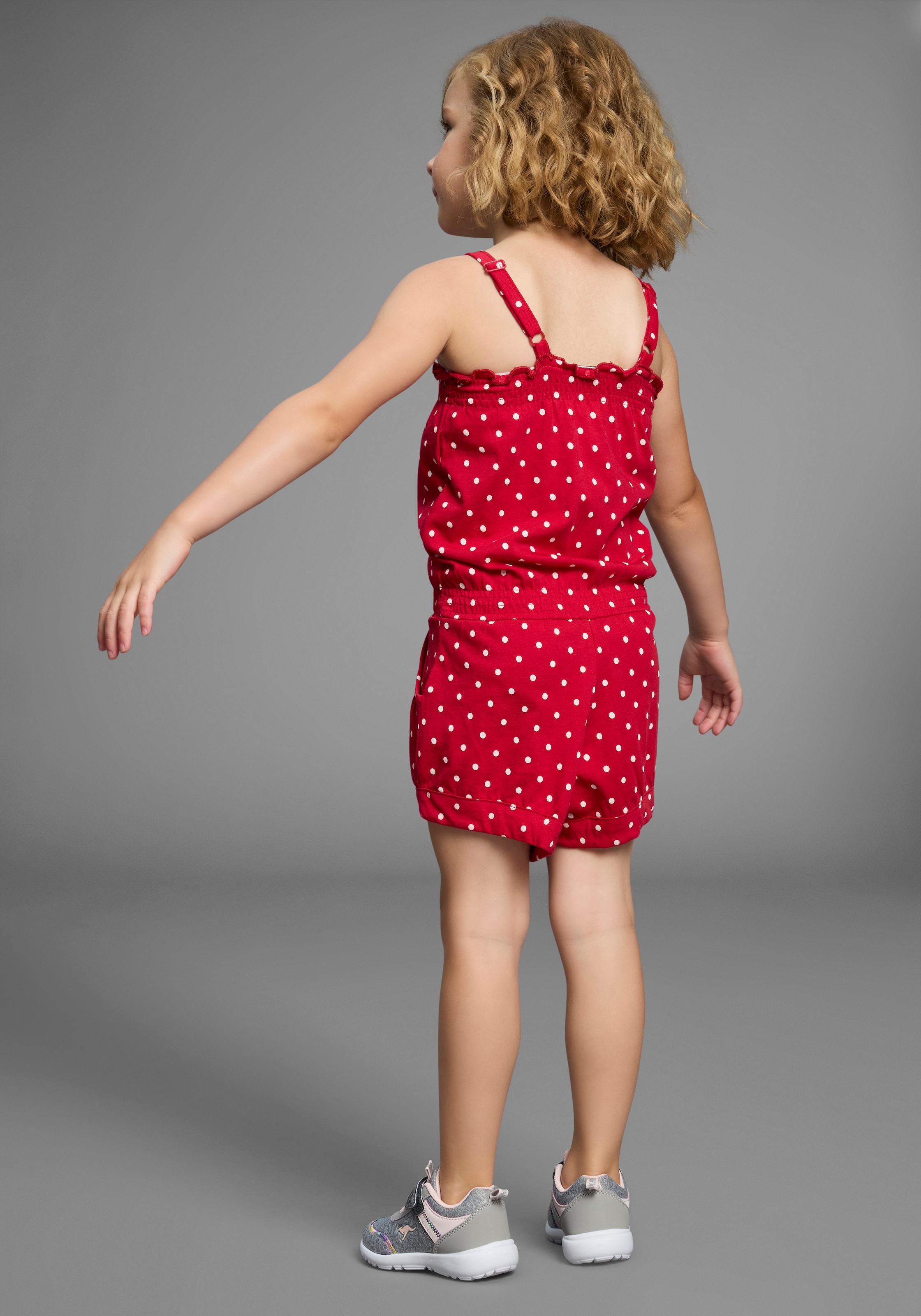 KIDSWORLD Kurzoverall »für kleine Mädchen« niedlich gepunktet