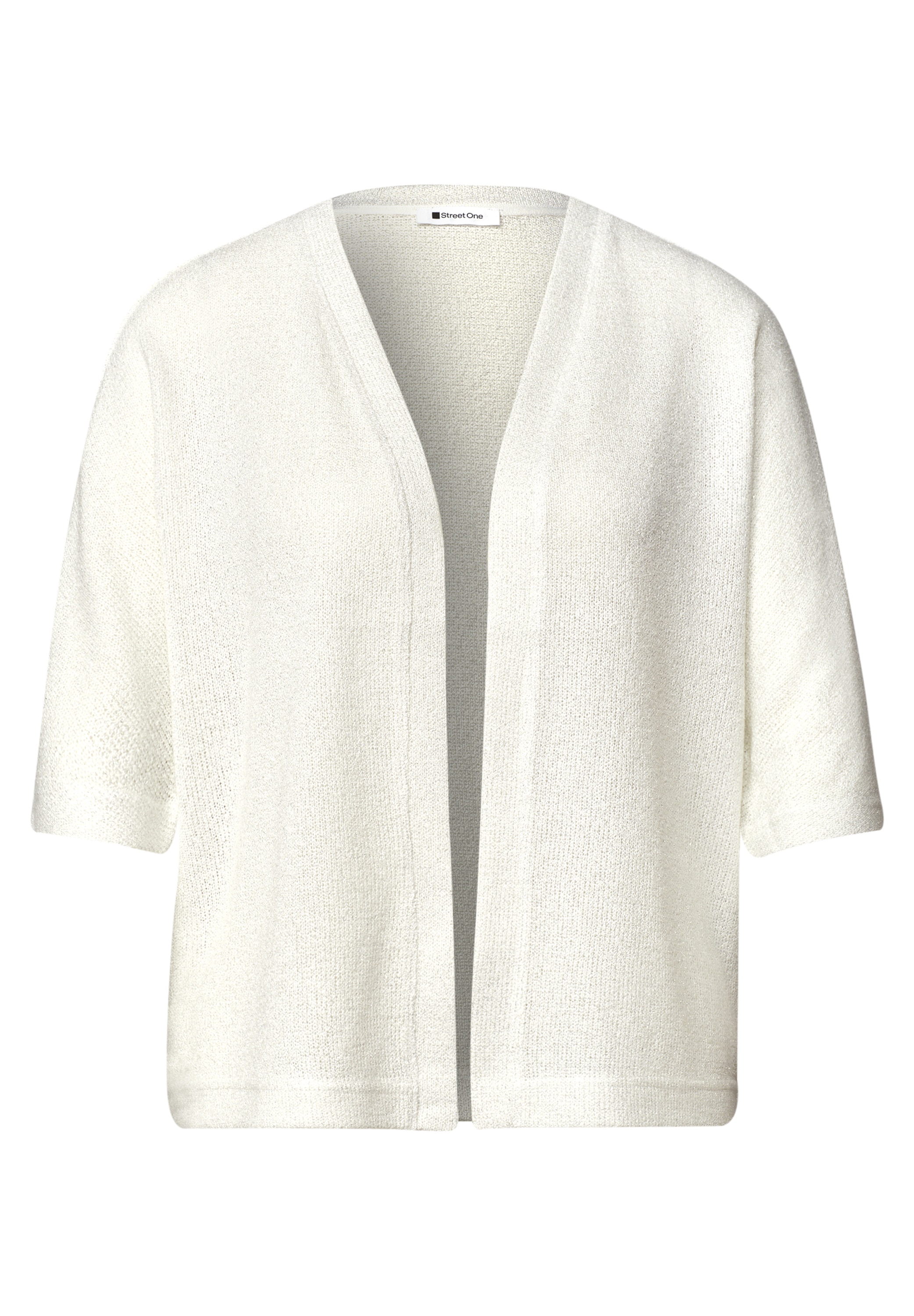 STREET ONE Veste en tricot Veste manches courtes style tricot avec paillettes