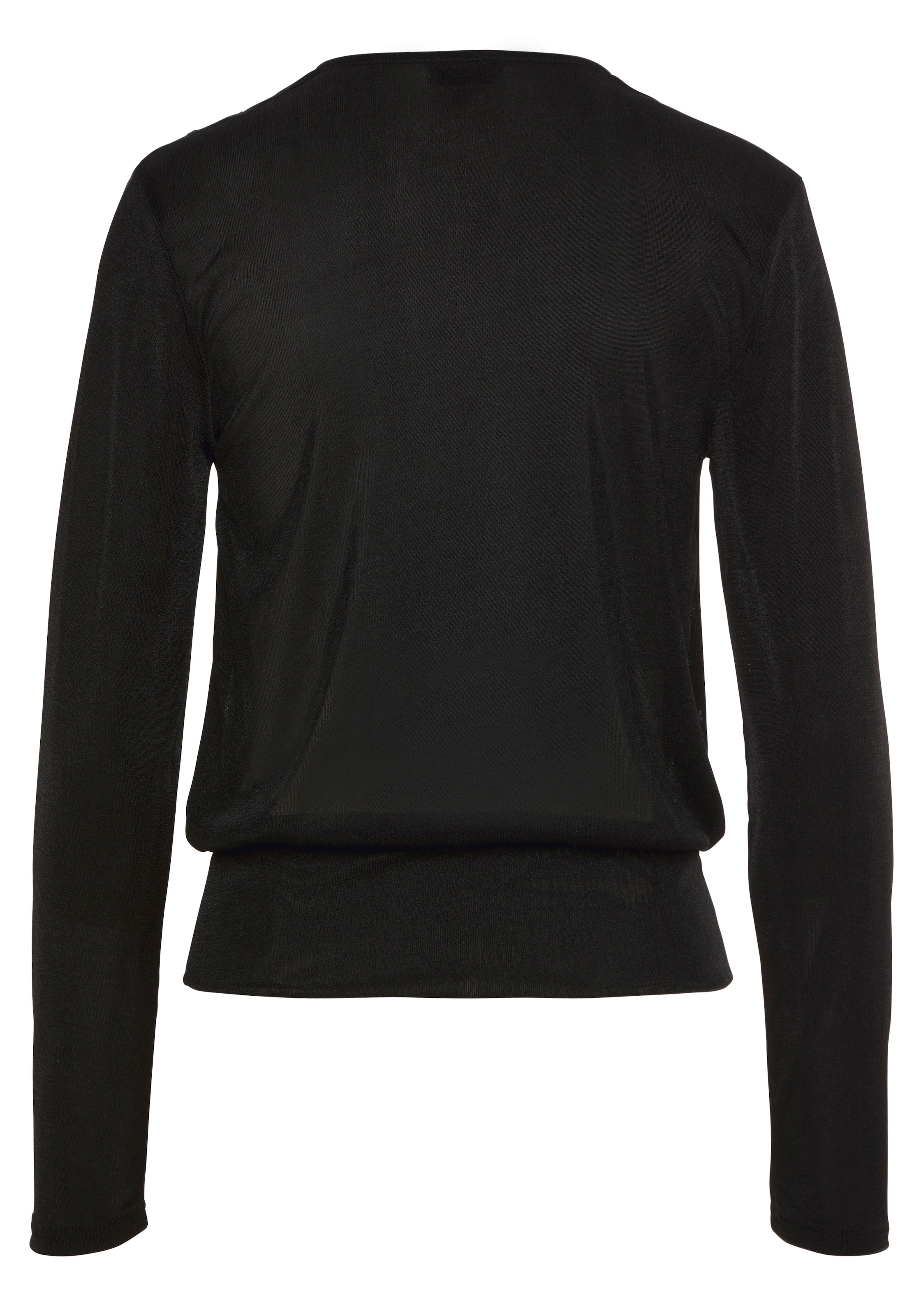 LASCANA T-shirt à manches longues en qualité brillante