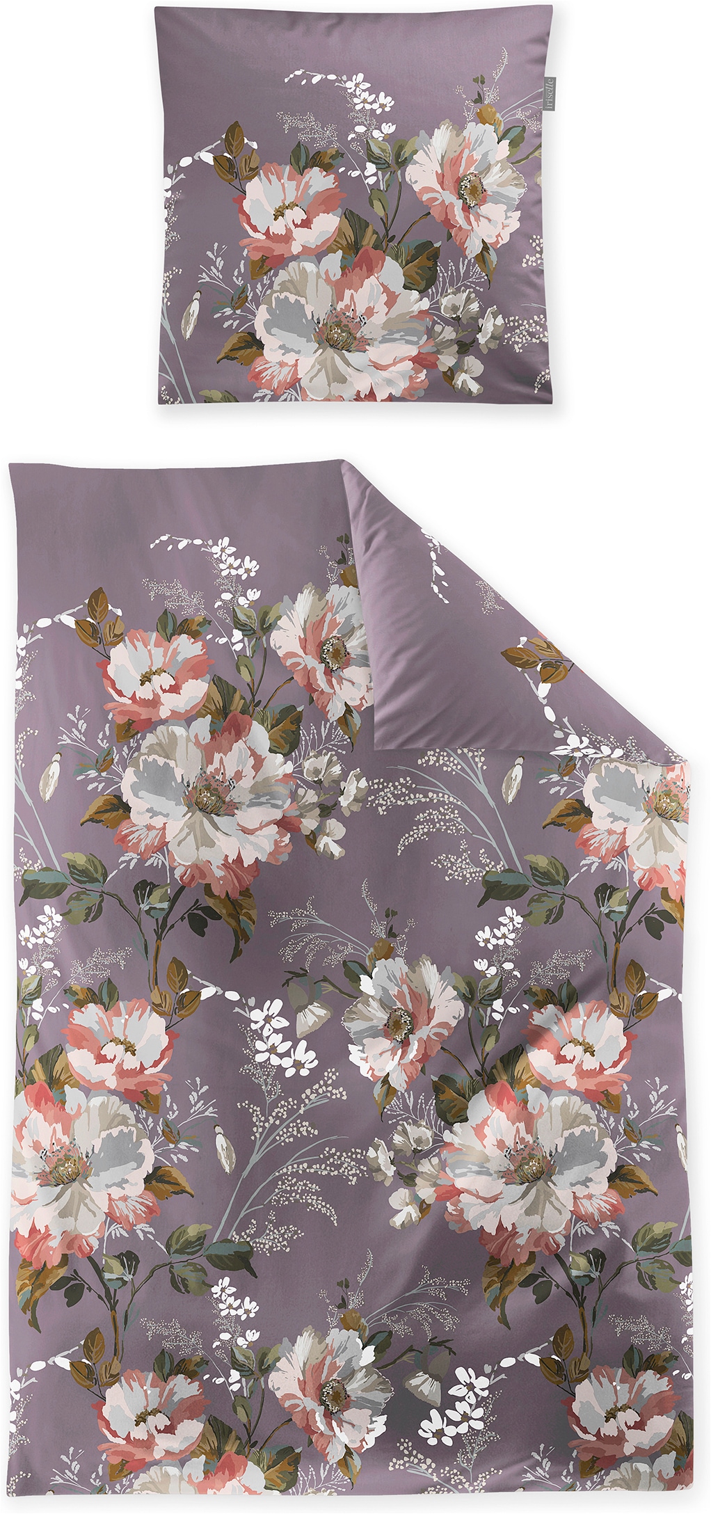 Irisette Linge de lit »Wave 8781« 2 Mako-Satin, anschmiegsam und atmungsaktiv, Ganzjahresqualität