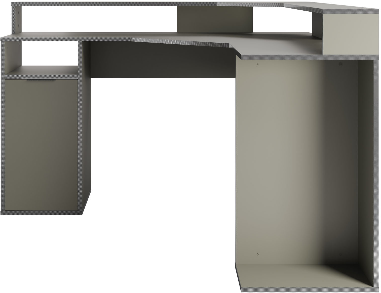 Home affaire Bureau d'angle »Omaha« Gamingtisch mit Tür, Towerfach und Monitorablage, Breite 139 cm