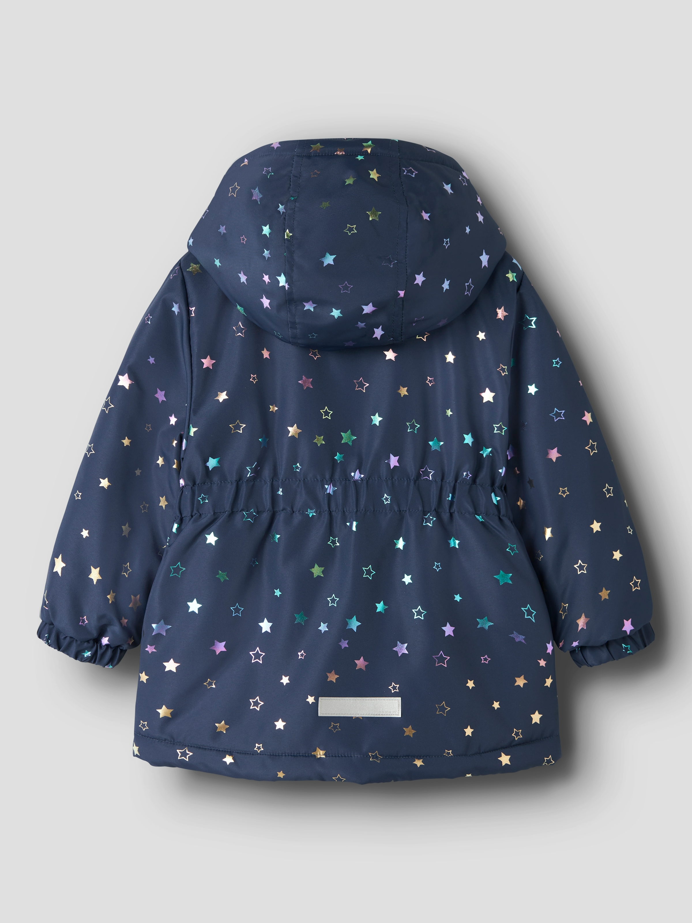 Name It Veste d'extérieur »NMFMAXI JACKET PA FOIL AOP NOOS« avec capuche fibre synthétique, déperlant et avec capuche amovible