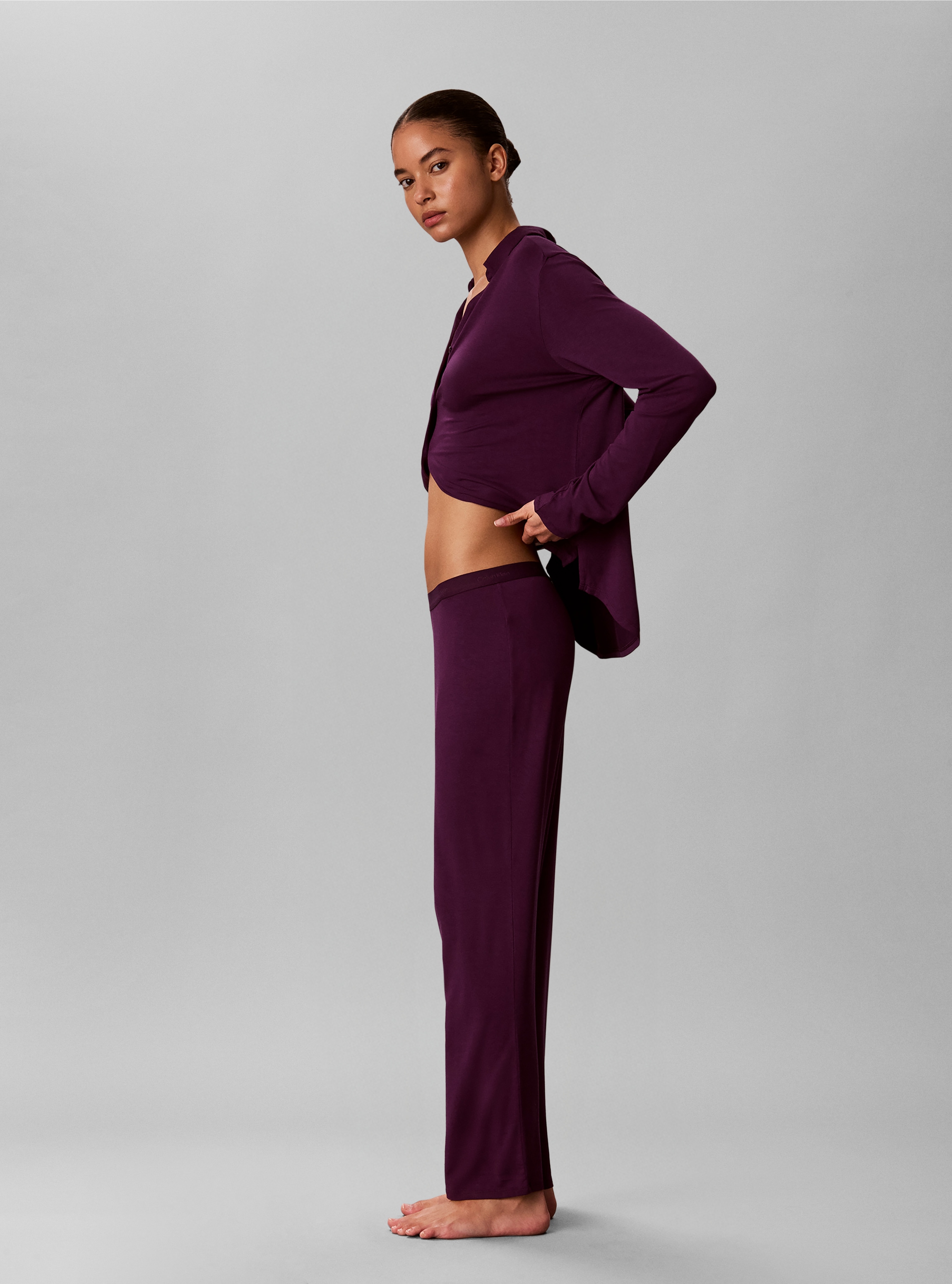 Calvin Klein Underwear Pyjama »SHIRT SET« coupe régulière avec col en V