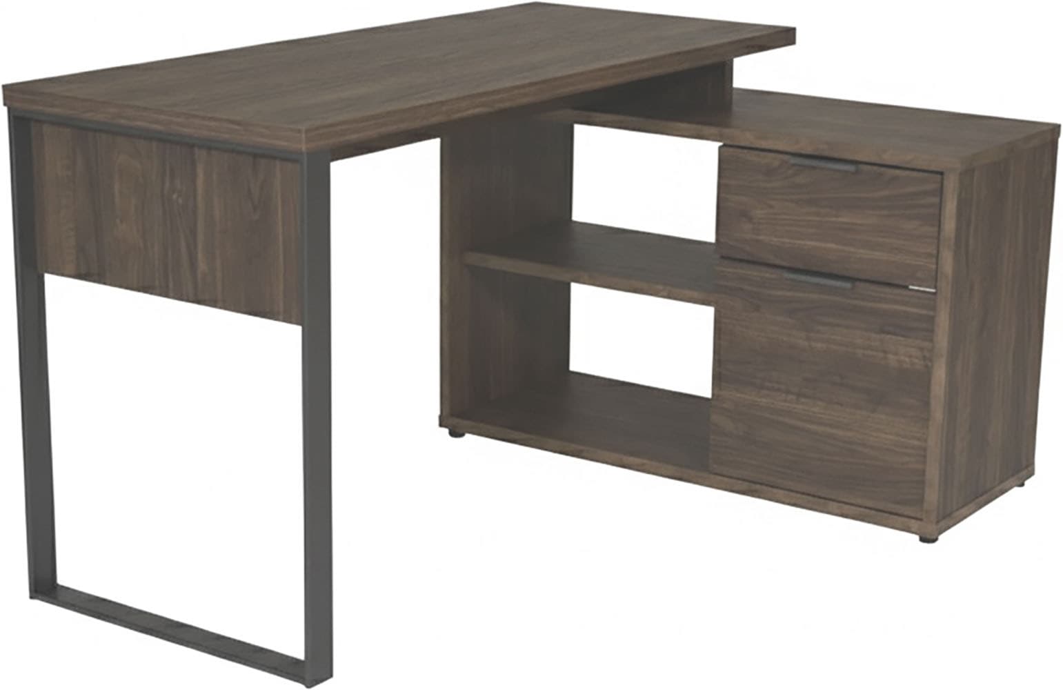 Jahnke Bureau d'angle »LOOP C 140 E« Bureau d'angle, 1 compartiment ouvert, 1 tiroir + 1 porte, largeur : 140 cm
