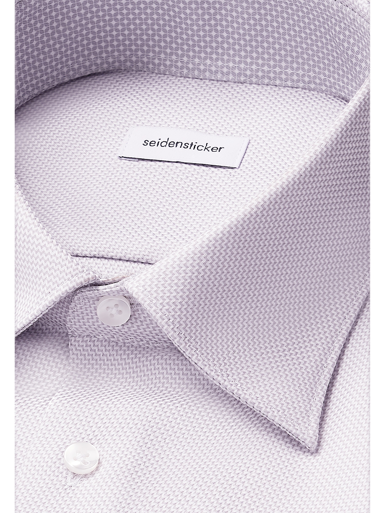 seidensticker Chemise d'affaires »Schwarze Rose« Slim 1/1 Covered-Button-Down-Kragen Struktur