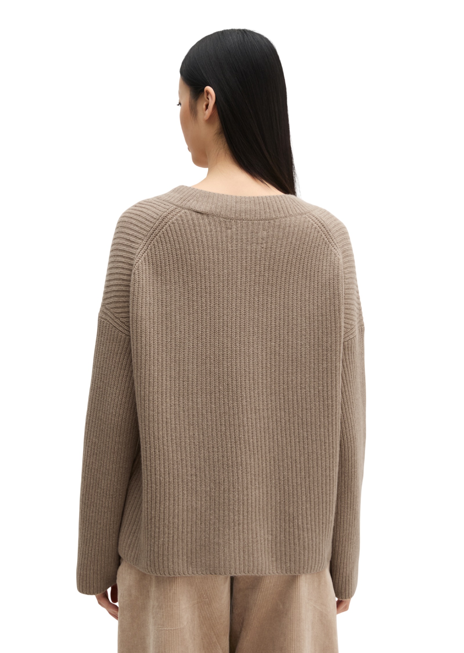 Marc O'Polo Pull col V ample en mélange laine vierge douce