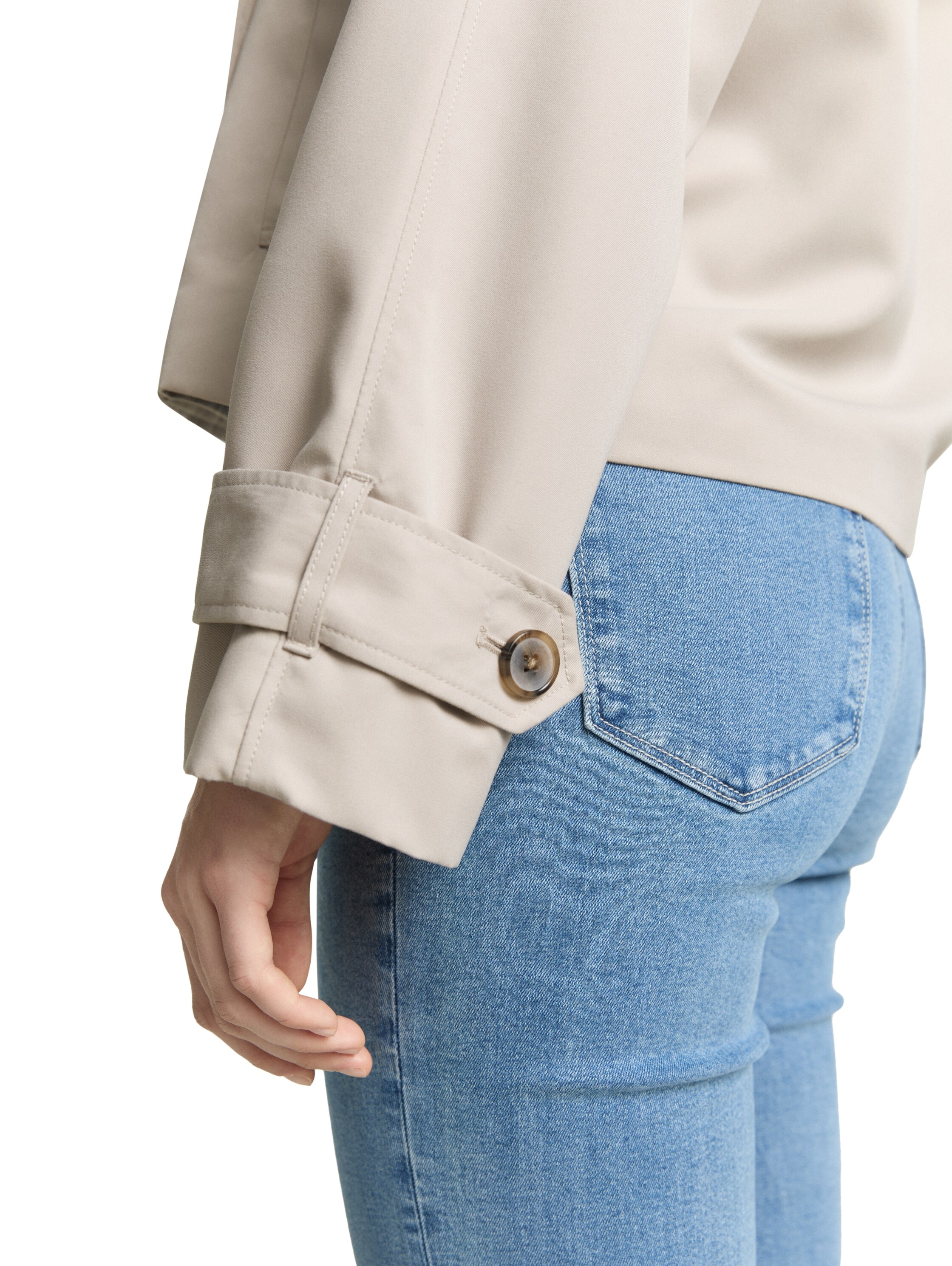 TOM TAILOR Denim Caban ohne Kapuze mit Reverskragen