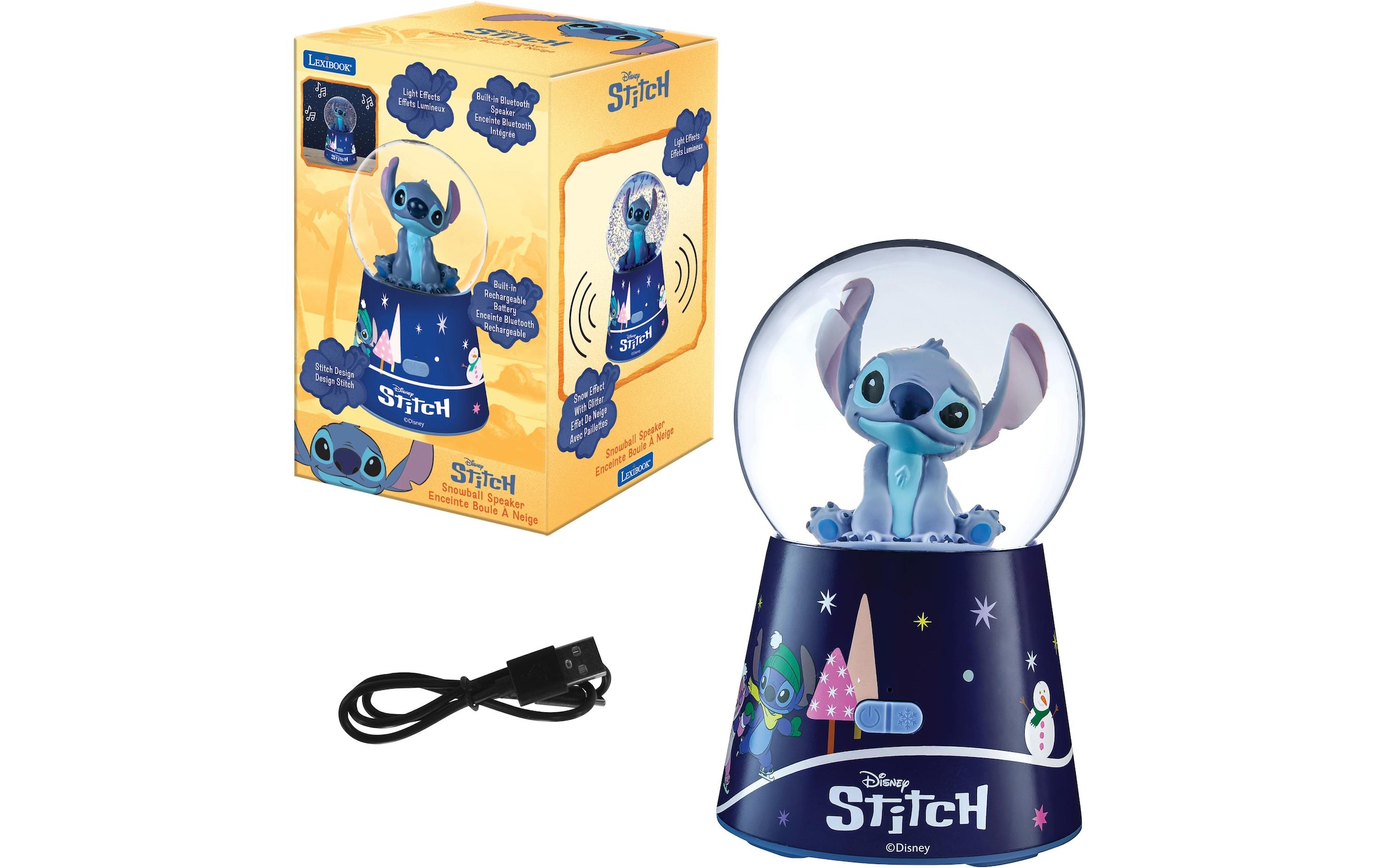 Lexibook® Haut-parleur Bluetooth »DISNEY Stitch Snowball Bluetooth Lautsprecher« ( )