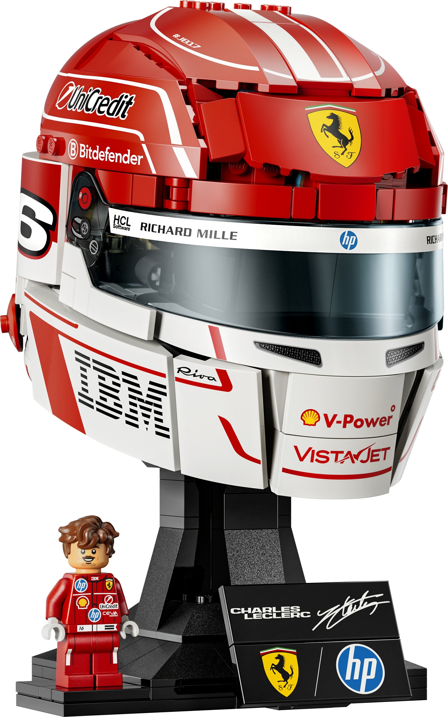 LEGO® Konstruktionsspielsteine »Scuderia Ferrari HP Charles Leclerc Helm (43014)« LEGO Editions Formula 1