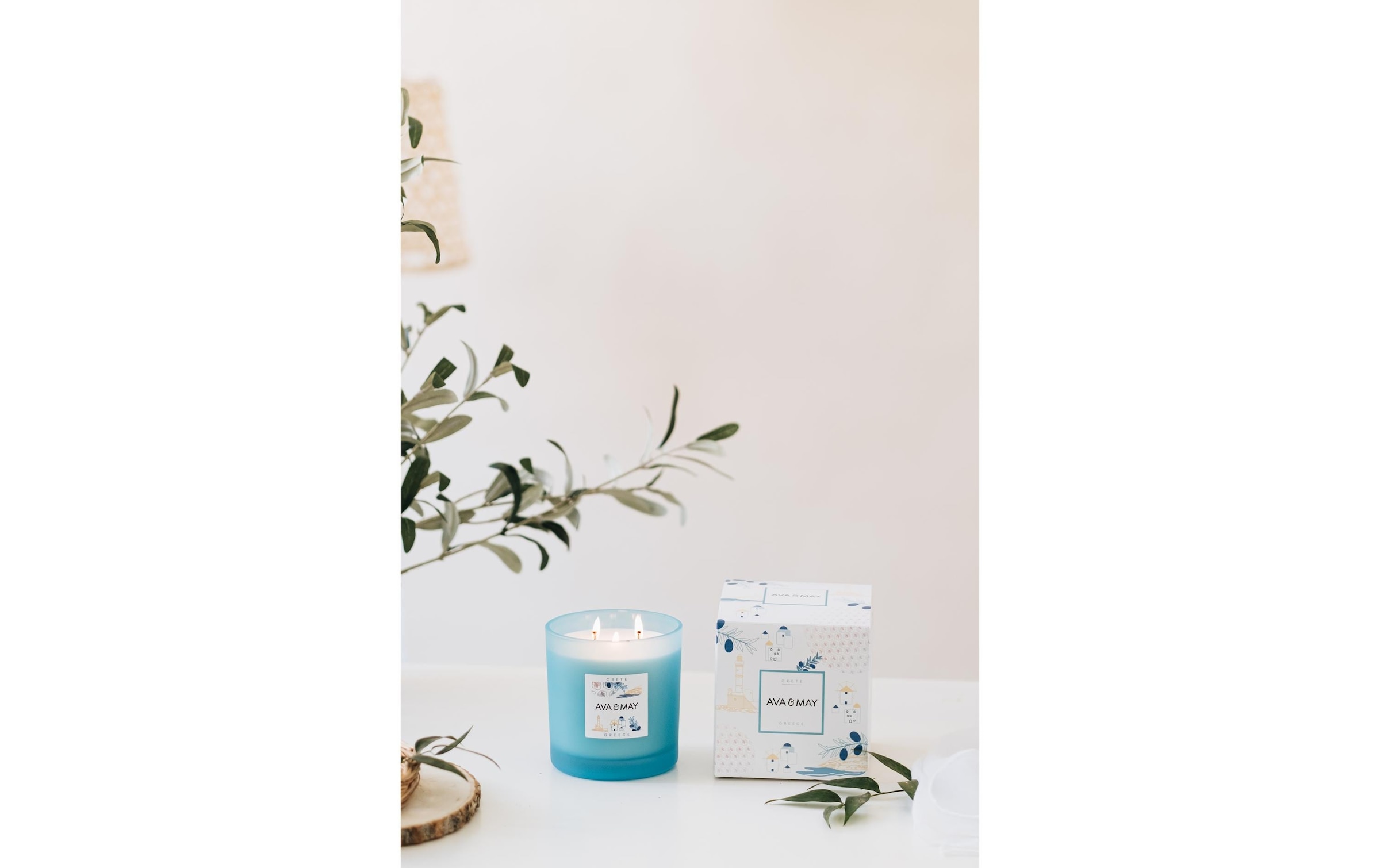 AVA & MAY Bougie parfumée »Crete 500g«