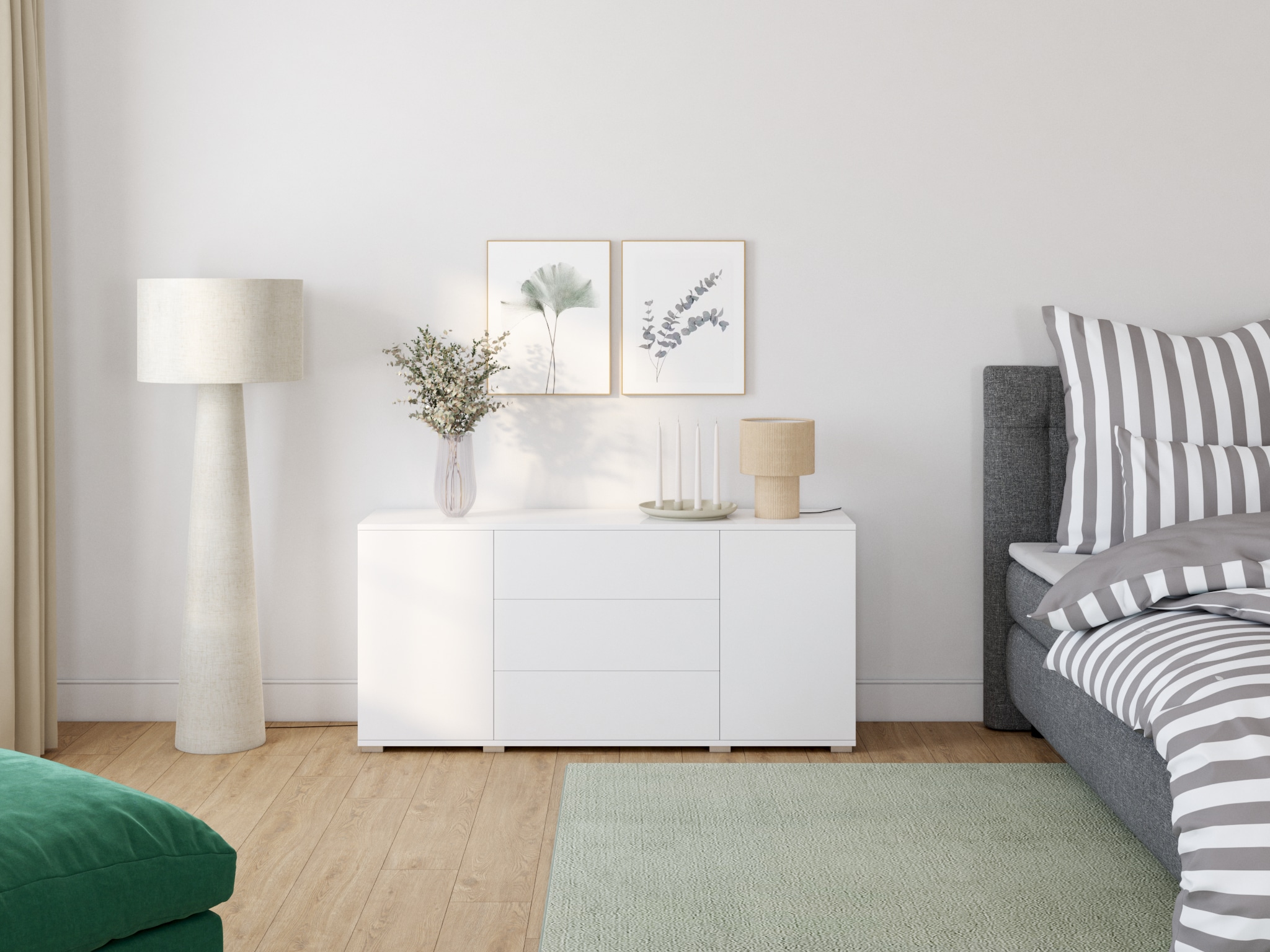 GOODproduct Linge de lit réversible »Greta« 2 tlg. Bettwäsche mit Streifen in verschiedenen Qualitäten, ab 135x200 cm