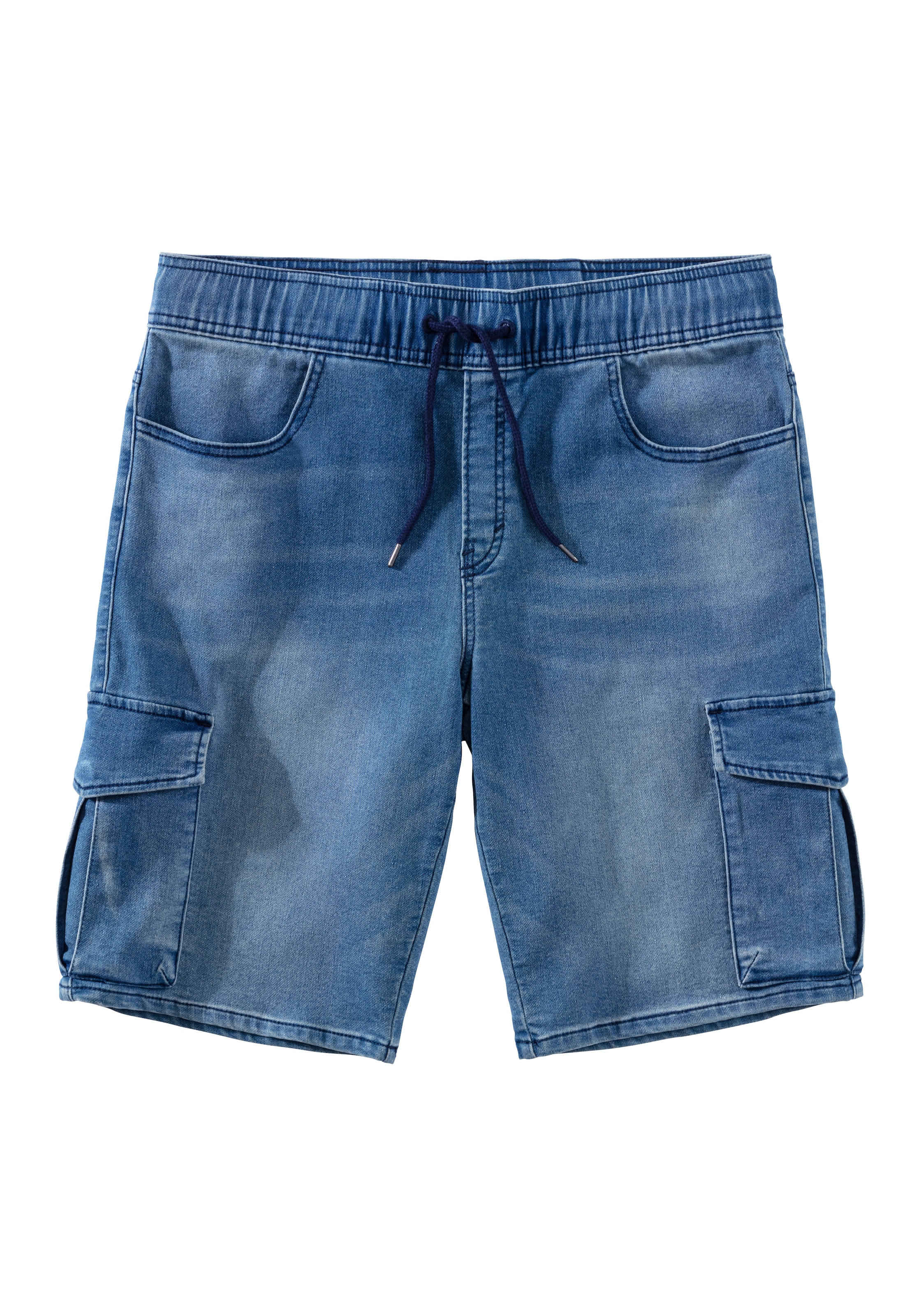 John Devin Shorts »Bermuda, kurze Jogger Pants«  mit Cargotaschen, knielang, elastische Schlupf-Bermuda