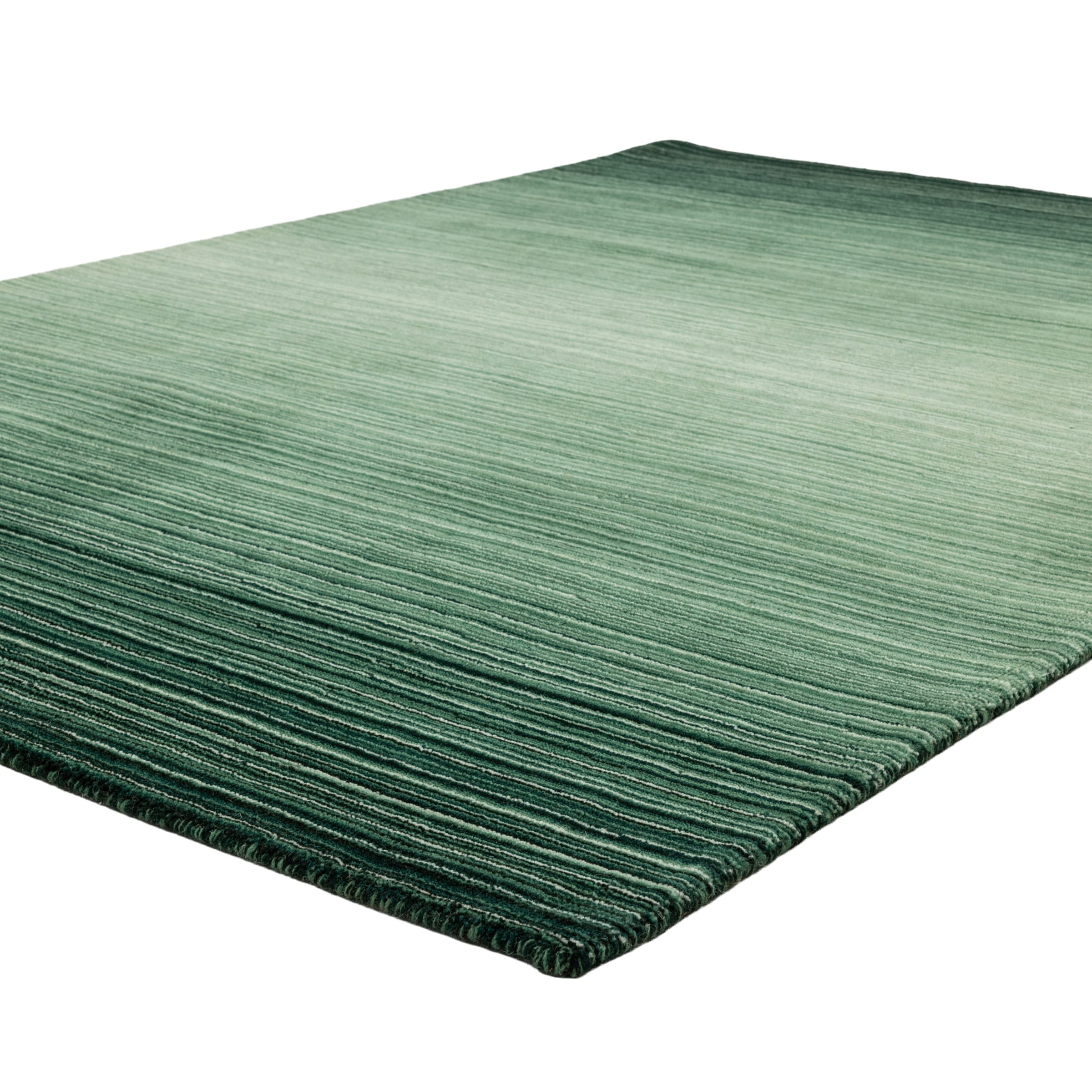 GOODproduct Wollteppich »Tyllan, Handgefertigt, reine Wolle« rechteckig 14 mm Höhe Farbverlauf, meliert, Wohnzimmer, Schlafzimmer, Esszimmer