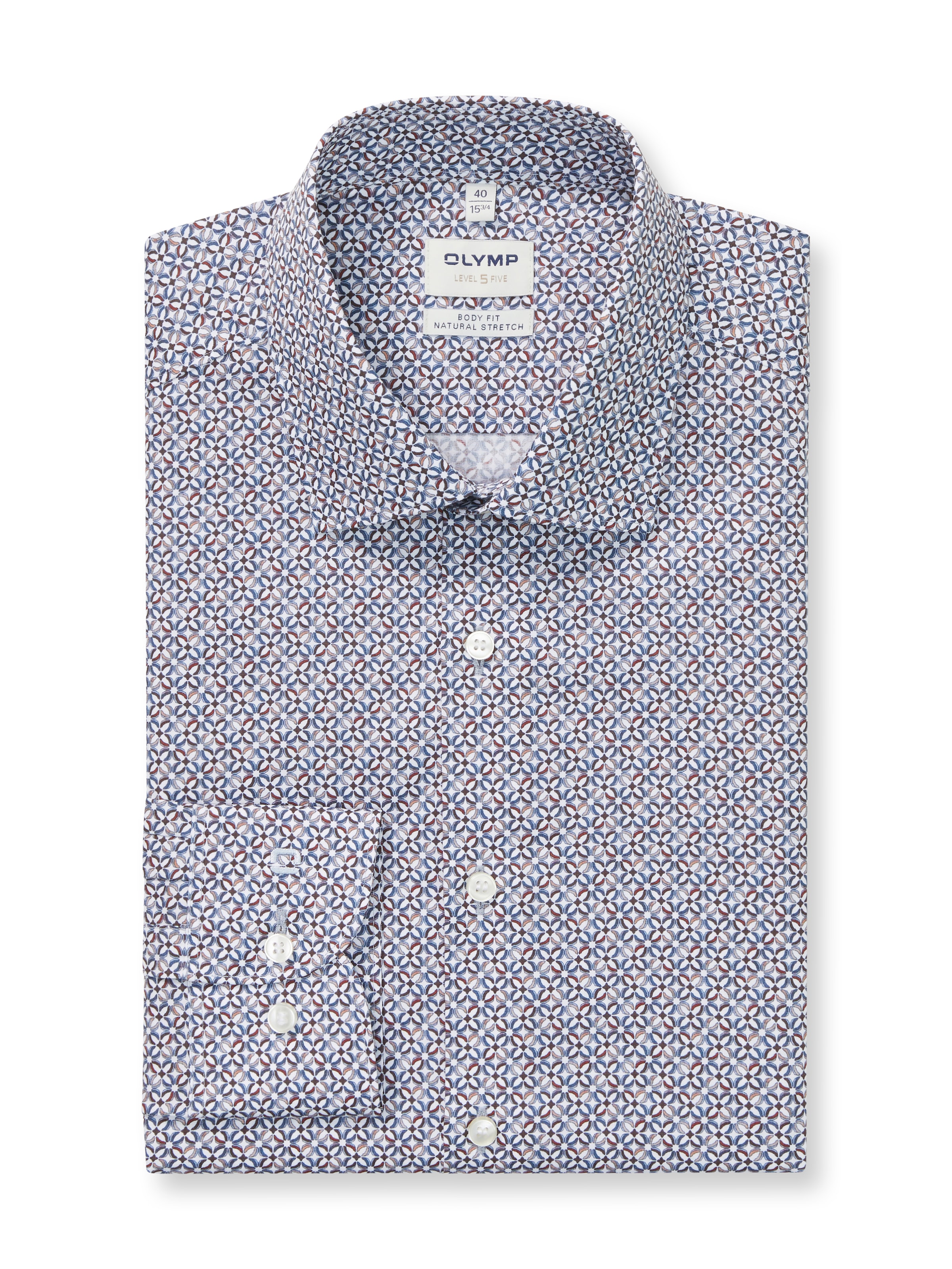 OLYMP Langarmhemd »Level Five« body fit, Businesshemd, New York Kentkragen