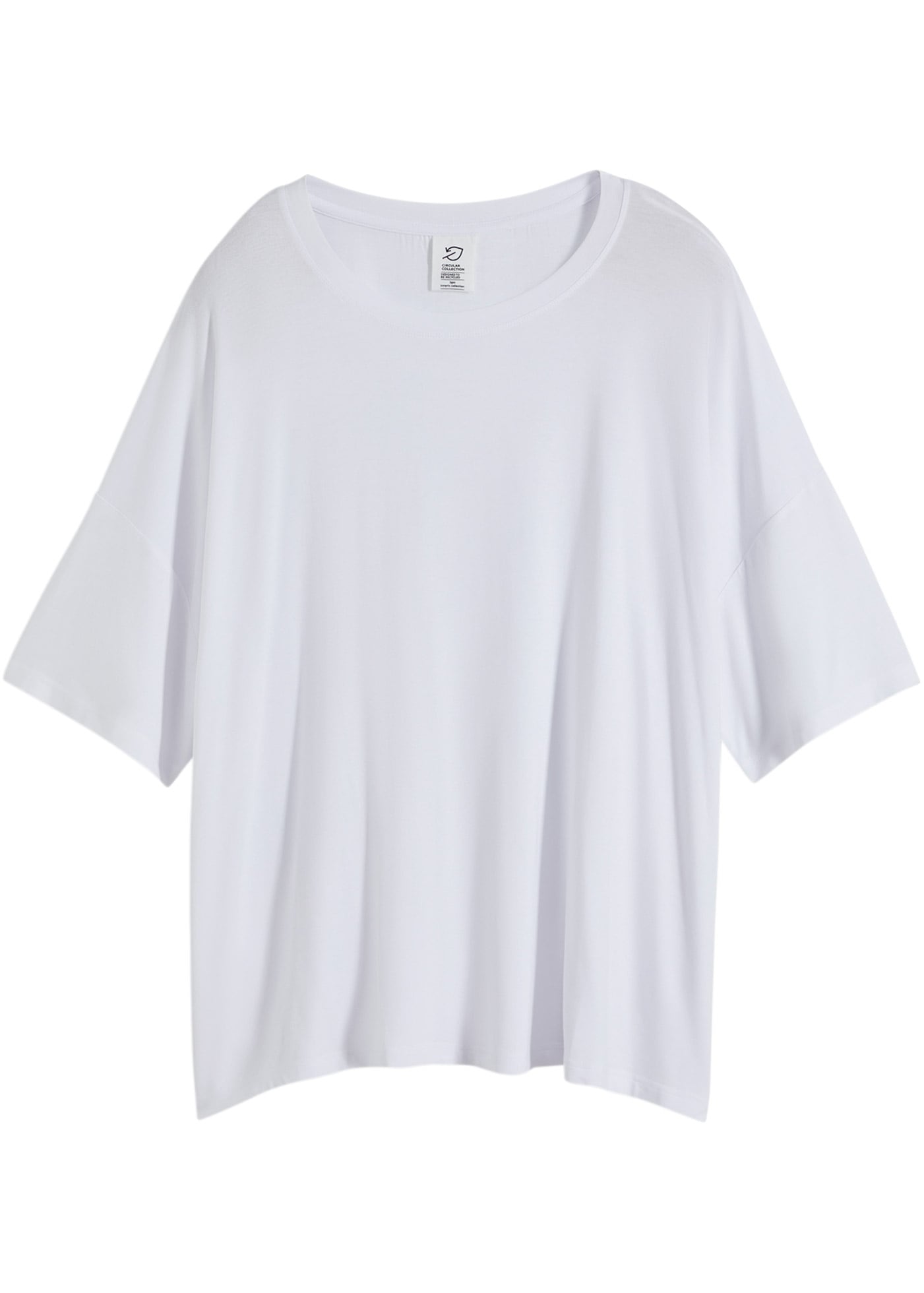bonprix T-shirt oversize oversize Passform, Halbarm-Design, aus Viskose und Elasthan