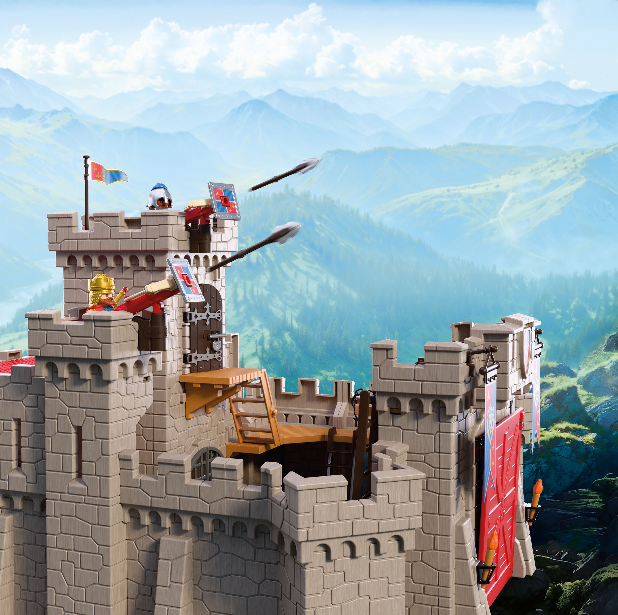 Playmobil® Konstruktions-Spielset »Grosse Löwenritterburg (72112), Knights« XXL Ritterburg mit Zugbrücke; Made in Europe