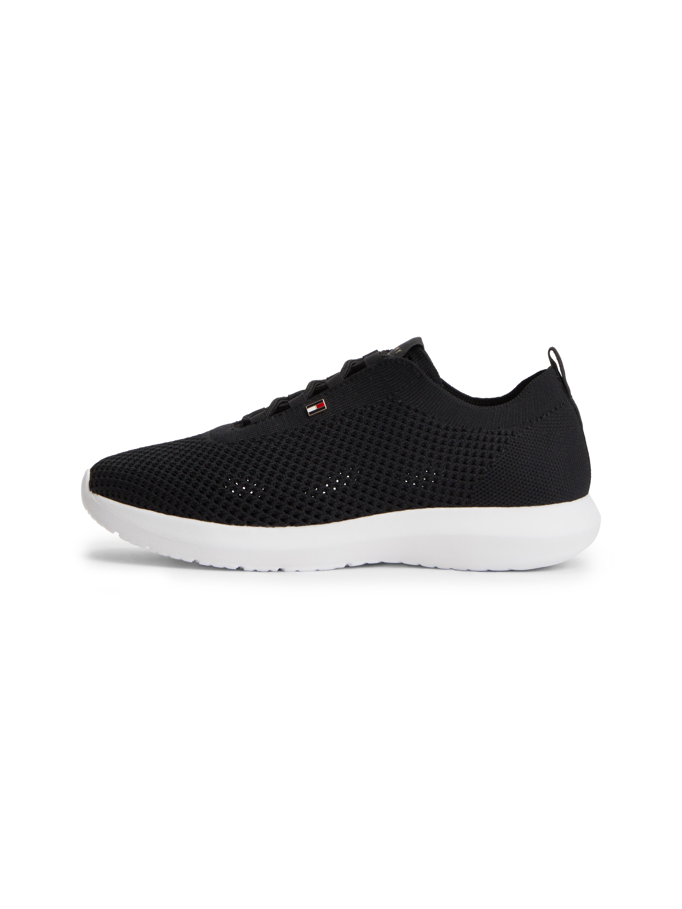 Tommy Hilfiger Baskets compensées »TH KNIT RUNNER«  chaussure de loisirs, chaussure basse, chaussure à lacets avec élément drapeau logo