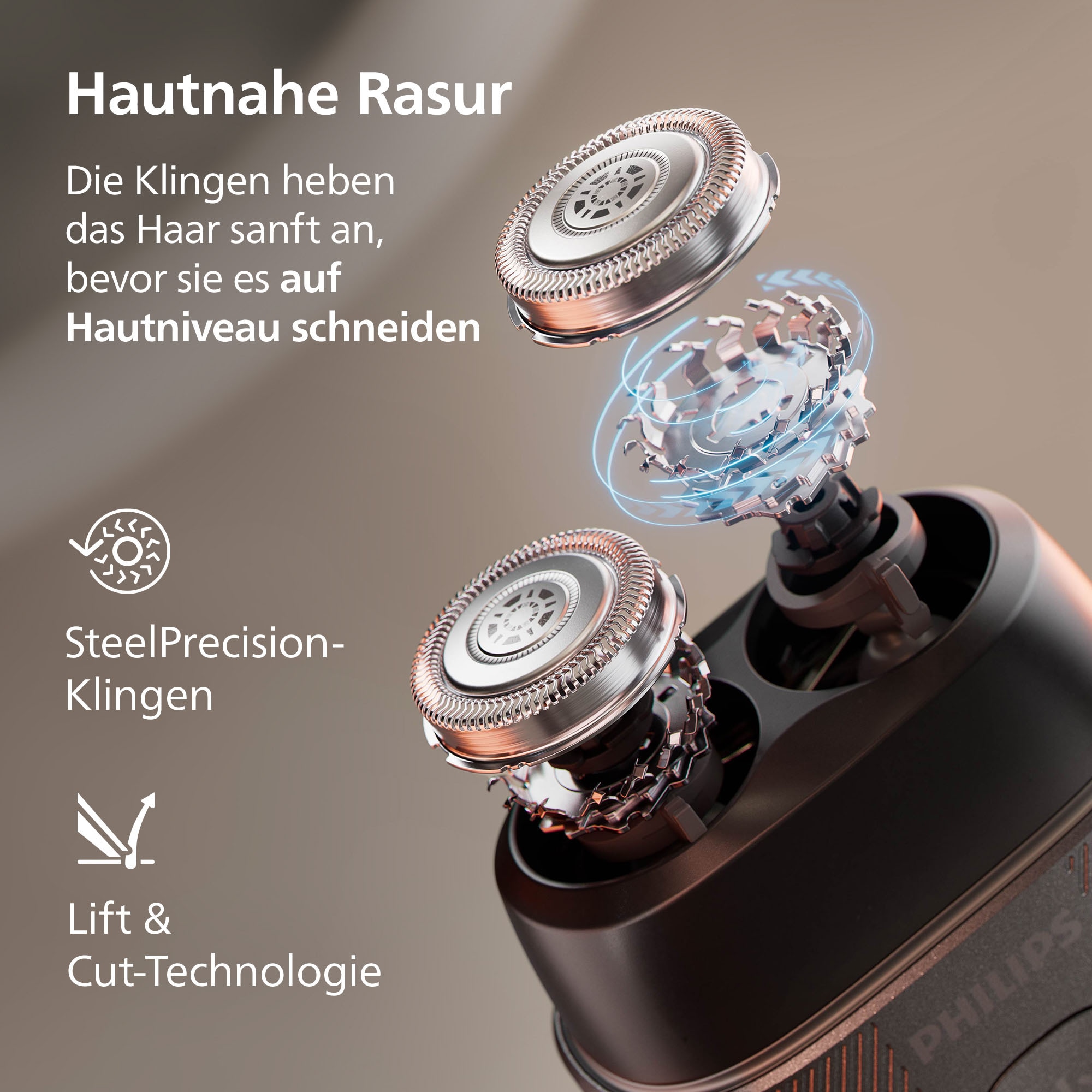 Philips Rasoirs électriques »S591/05« mit SteelPrecision Klingen, 3D Floating Heads, inkl. Reiseetui