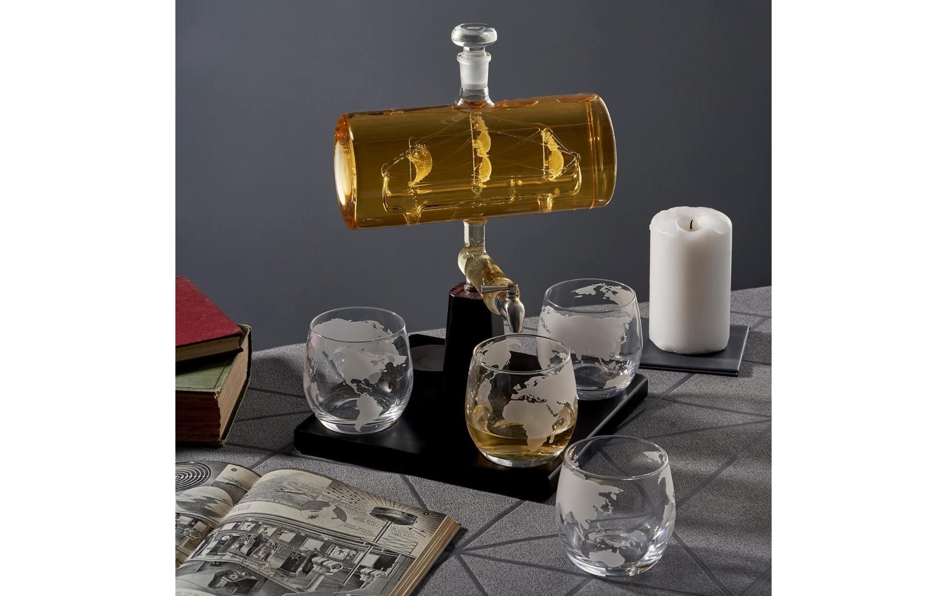   Dekanter »Oak & Steel Dekanter Schiff 1 l«