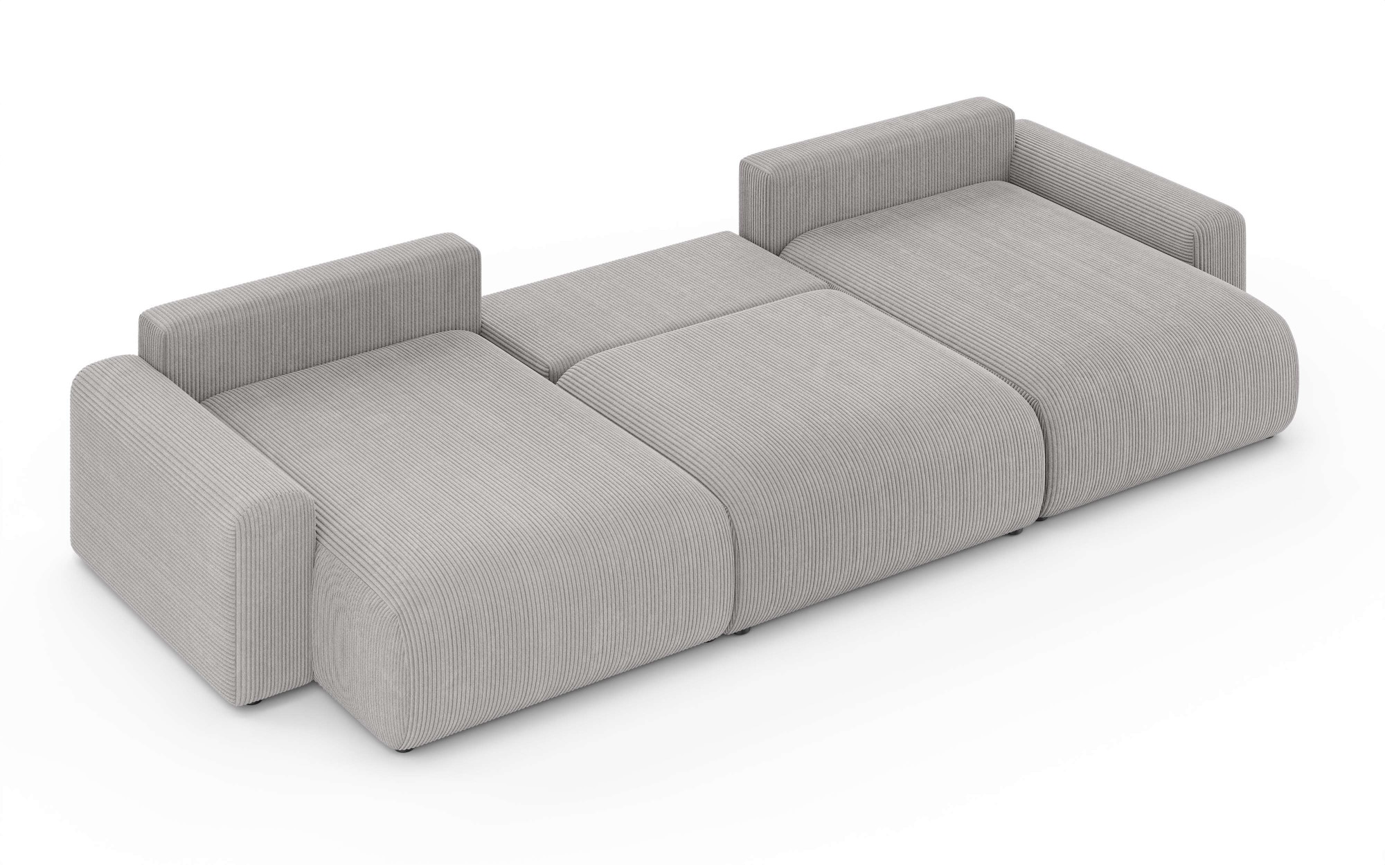 Home affaire Paysage de salon »LAKESIDE mit Bettfunktion und Bettkasten, Masse B/T/H: 332,5/142/84 cm« U‑Form mit vielen Kissen und Wellenunterfederung