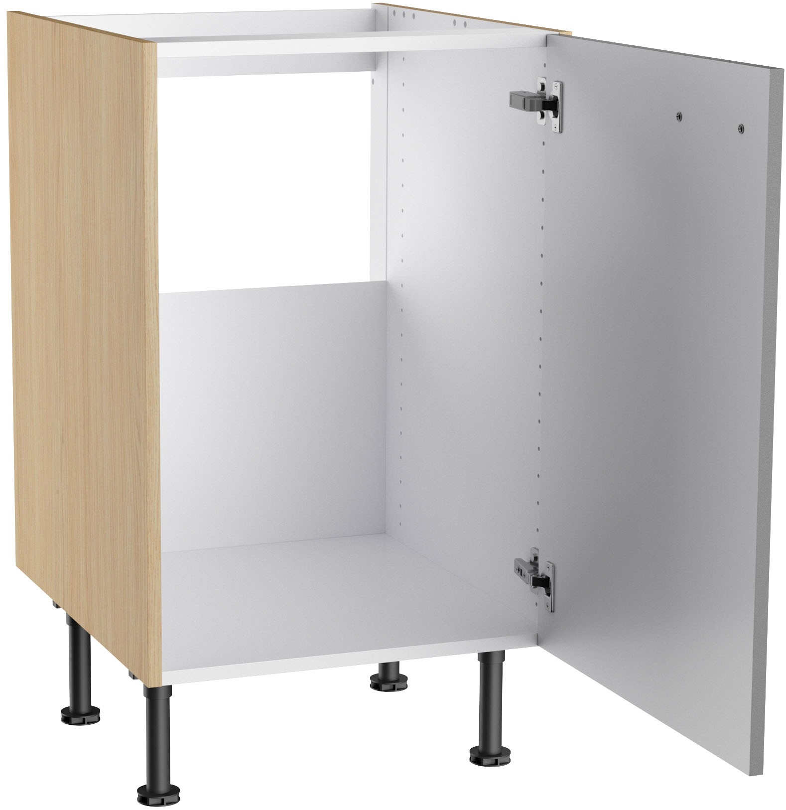 KOCHSTATION Meuble évier »KS-Lucy« largeur 50 cm, avec 1 porte, pieds réglables en hauteur, soft-close