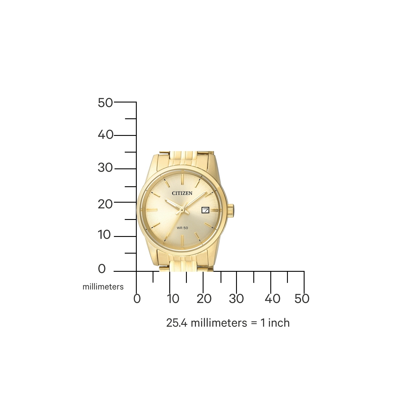 Citizen Quarzuhr Armbanduhr, Damenuhr, Edelstahlarmband, Datum