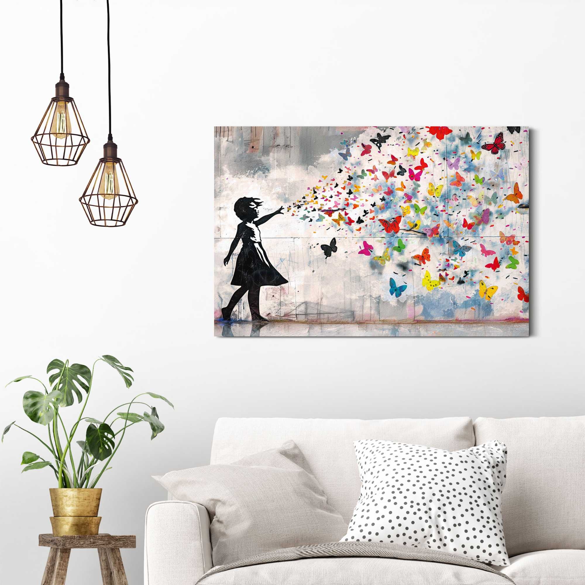 Reinders! Deco-Panel »Streetart-Schmetterlinge« Teenager Zimmer - Mehrfarbig - MDF - Street Art - 90x60 cm