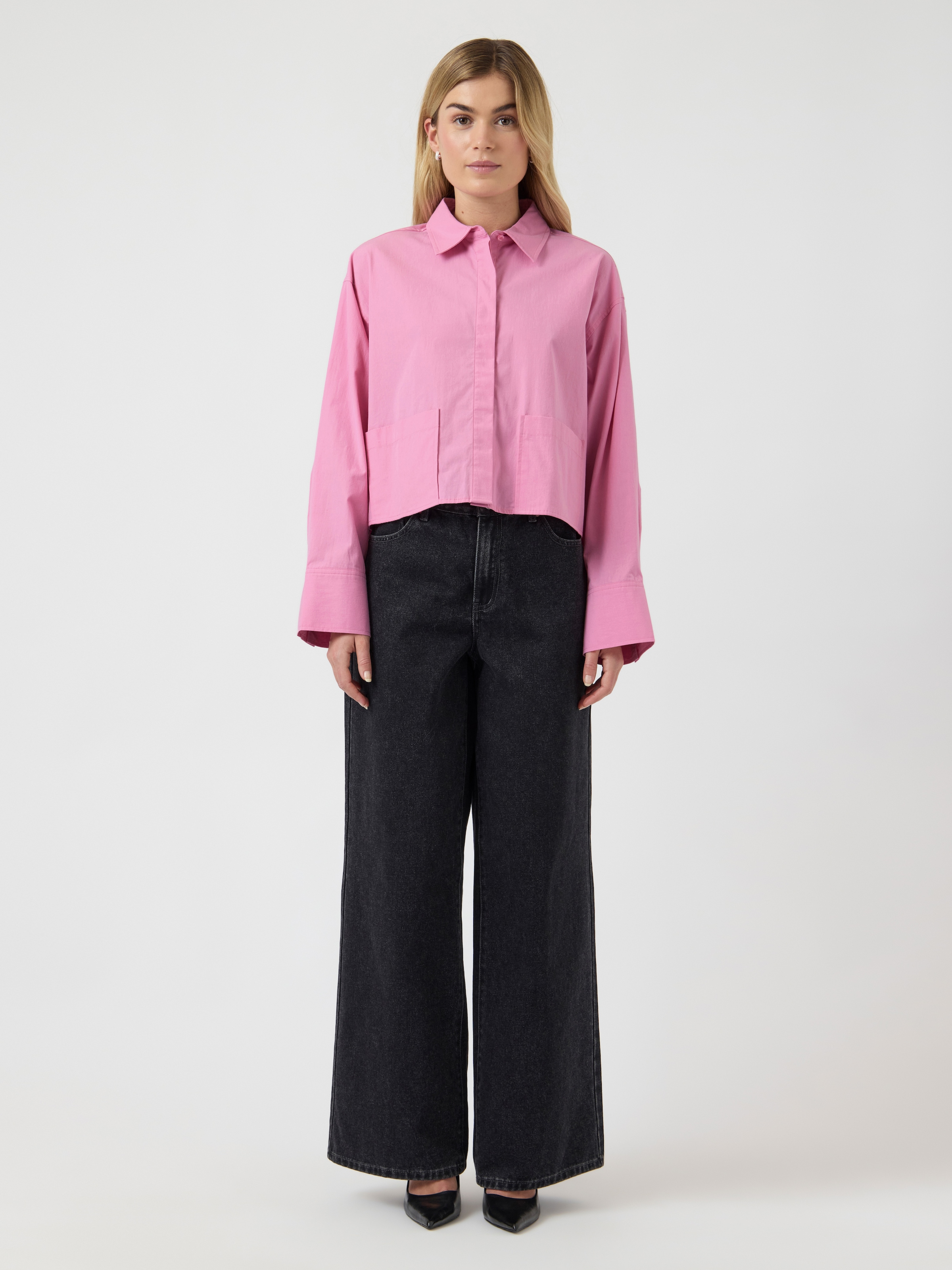 Y.A.S Hemdbluse »YASLEE LS SHORT SHIRT S. NOOS«