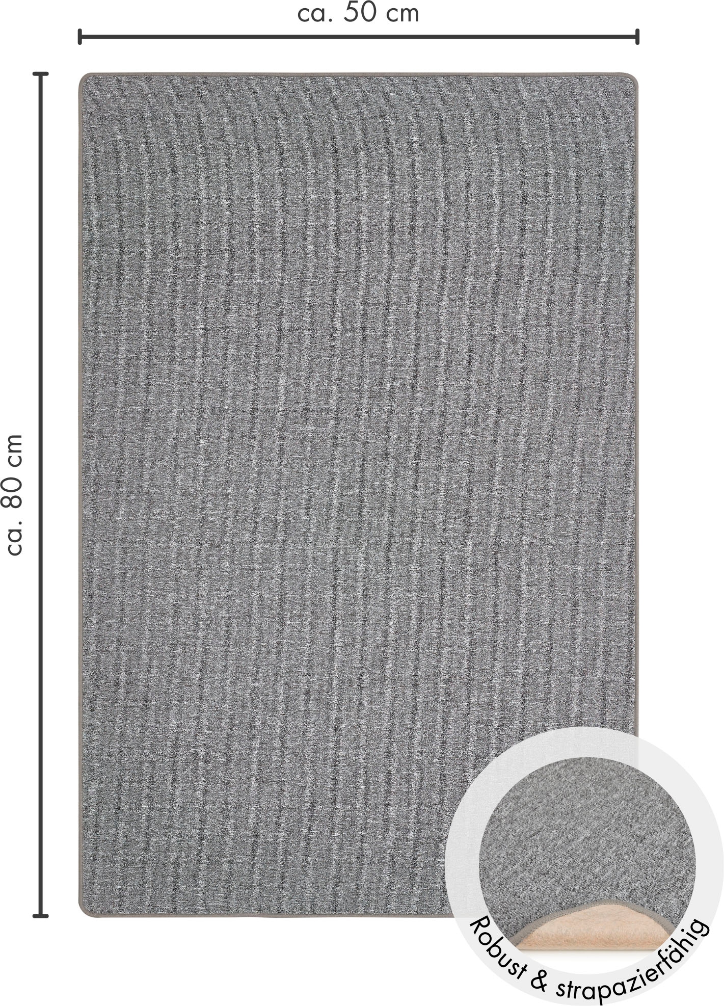 Andiamo Tapis »Luton, Made in Germany« Rectangulaire 5 mm Höhe melierte Optik, auch als Läufer, Wohnzimmer & Schlafzimmer