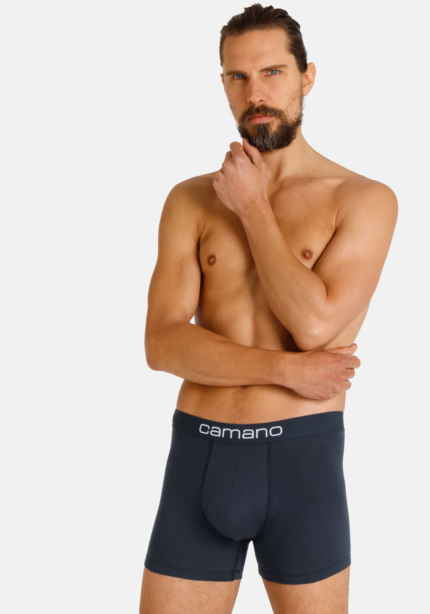Camano Boxershorts »comfort« 6er Pack,  mit Stretch-Logobund