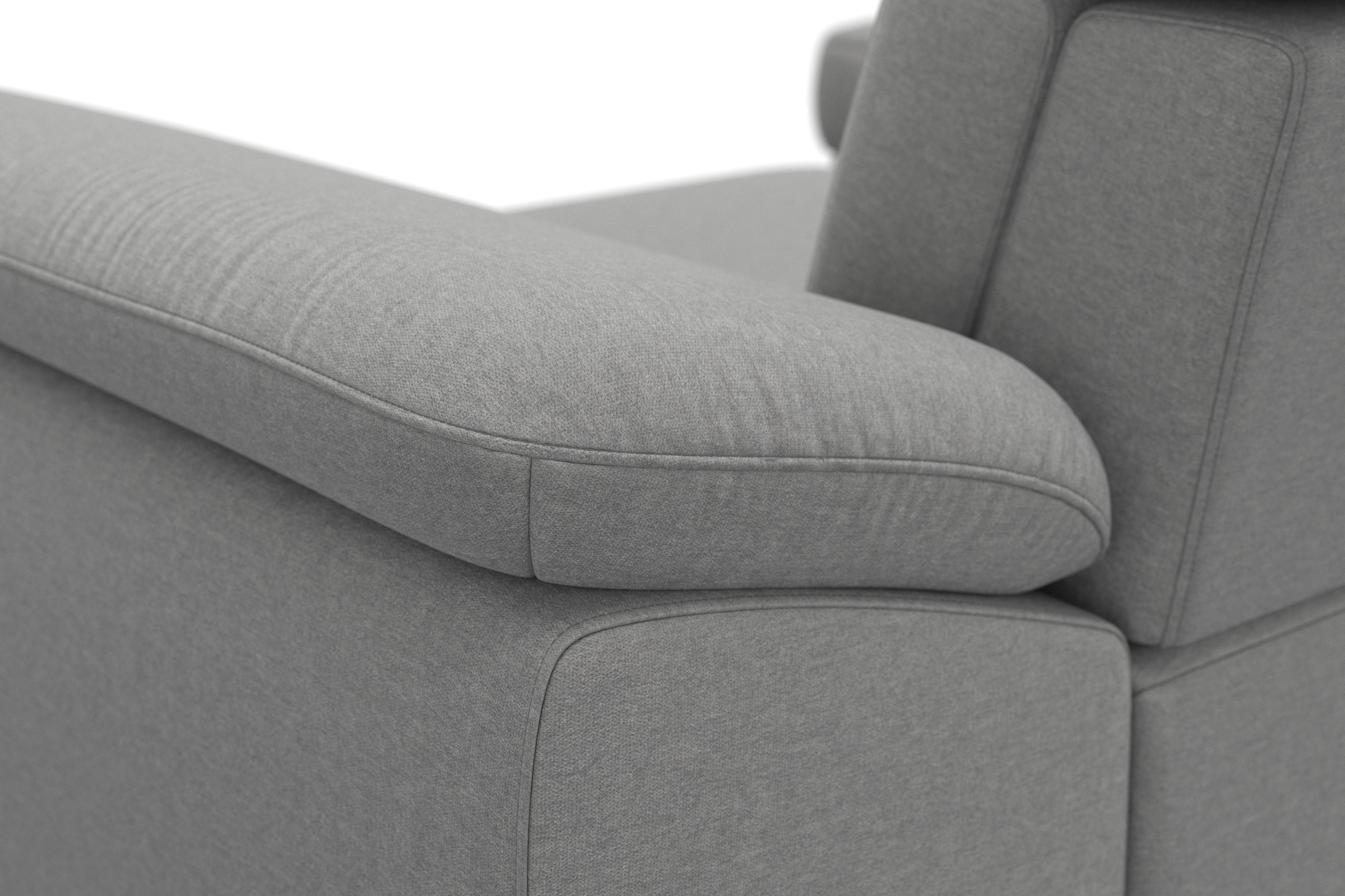 sit&more Canapé d'angle »Cabrio L-Form, B: 295 cm, mit Sitztiefen-, Arm- & Kopfteilverstellung« 2 Nierenkissen, Federkern, optional Bettfunktion und Stauraum