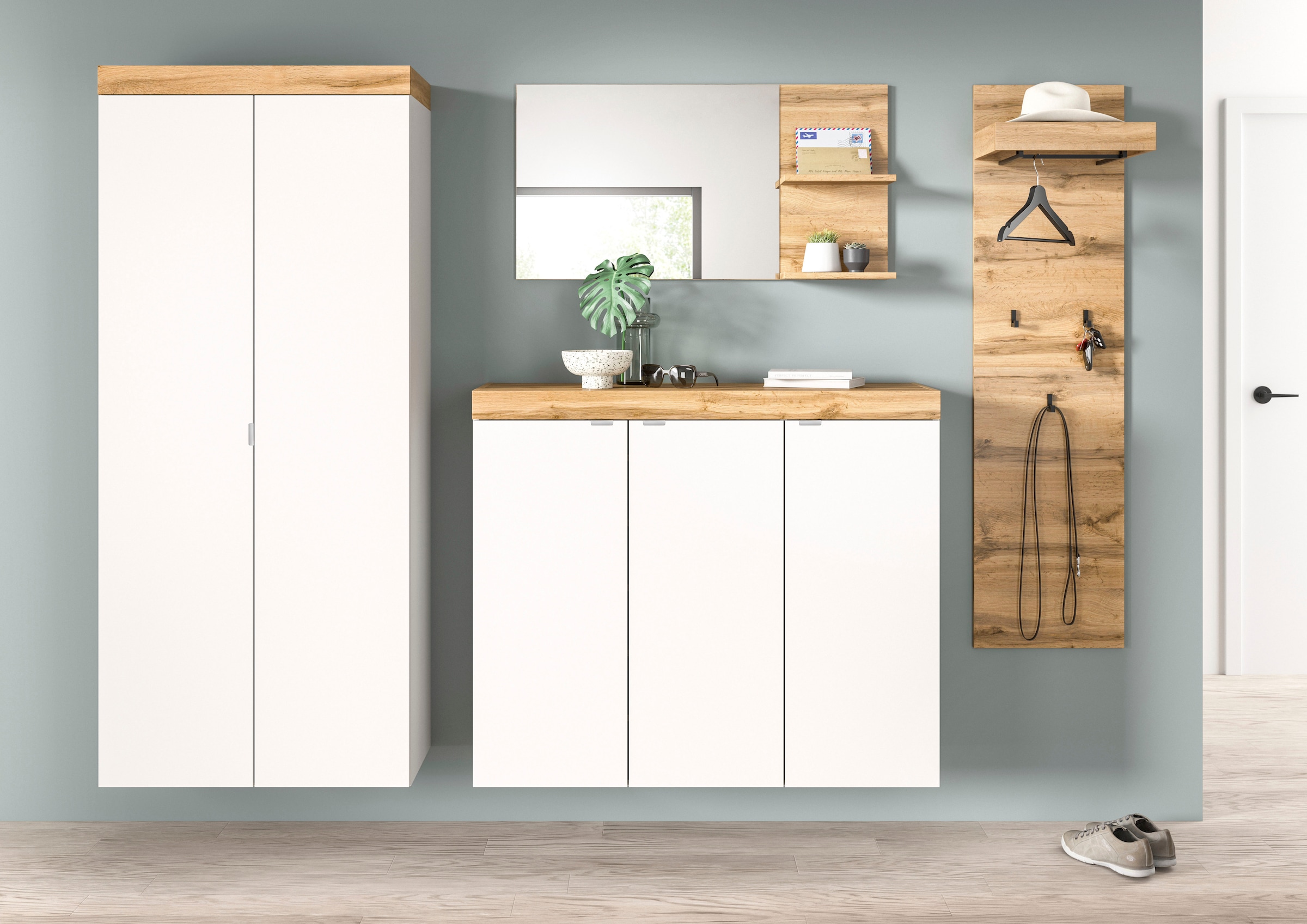 GOODproduct Ensemble de vestiaires »MAMBO II, 4-teilig, TOPSELLER!, hängend oder stehend montierbar« 4 cuis tlg.