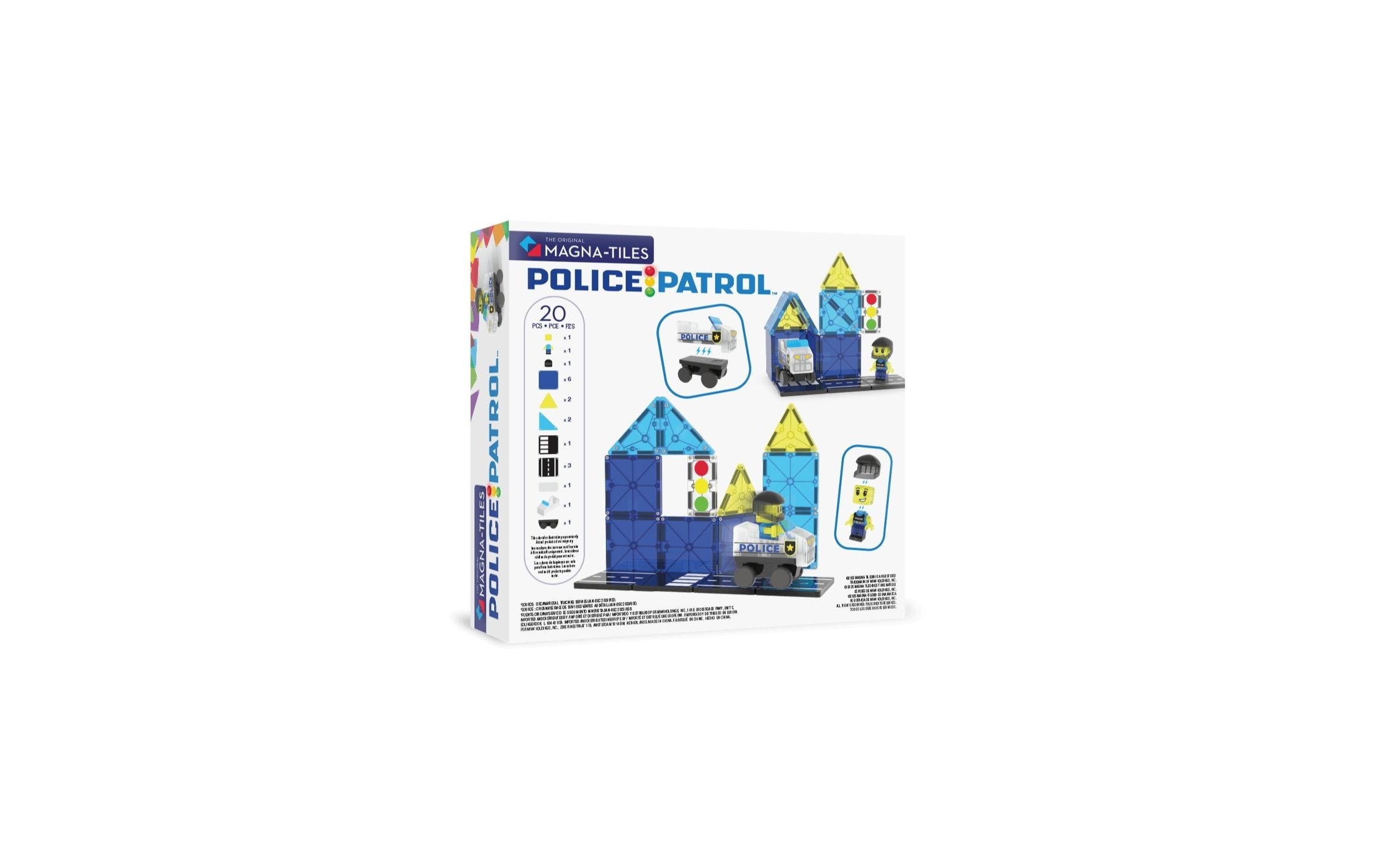   Steinbaukasten »Magna-Tiles Police Patrol 20 Teile«