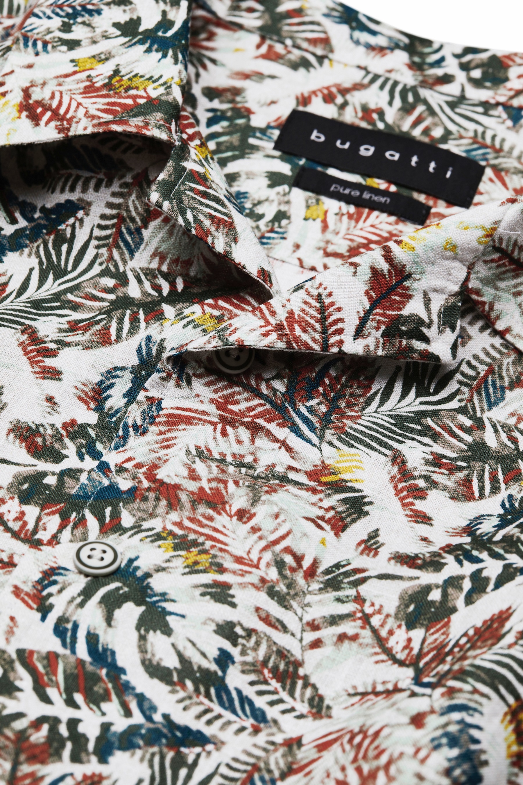 bugatti Chemise à manches courtes avec col à revers