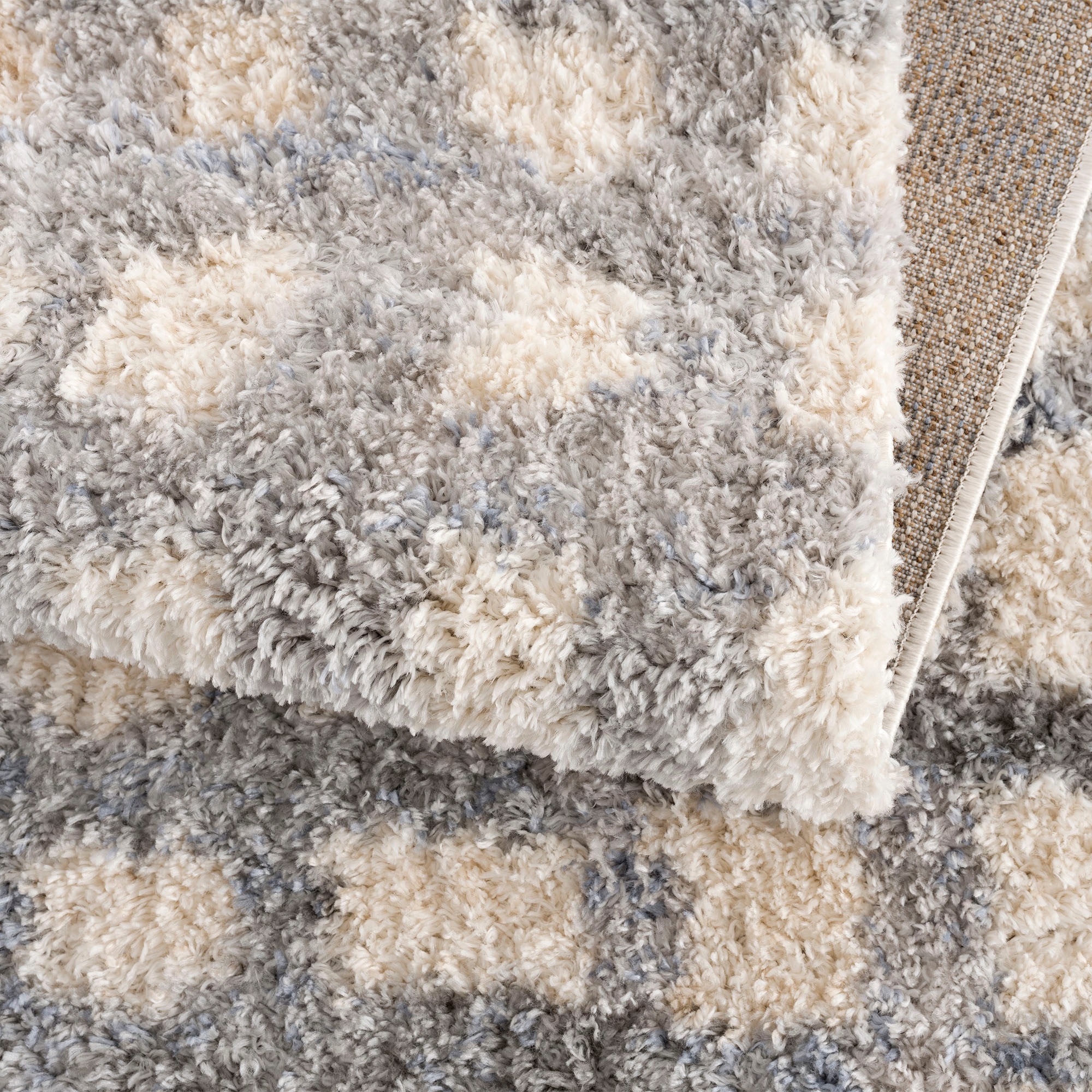 Sanat Hochflor-Teppich »Versay 1504« rechteckig 45 mm Höhe Wohnzimmer, Langflor, Shaggy Teppich