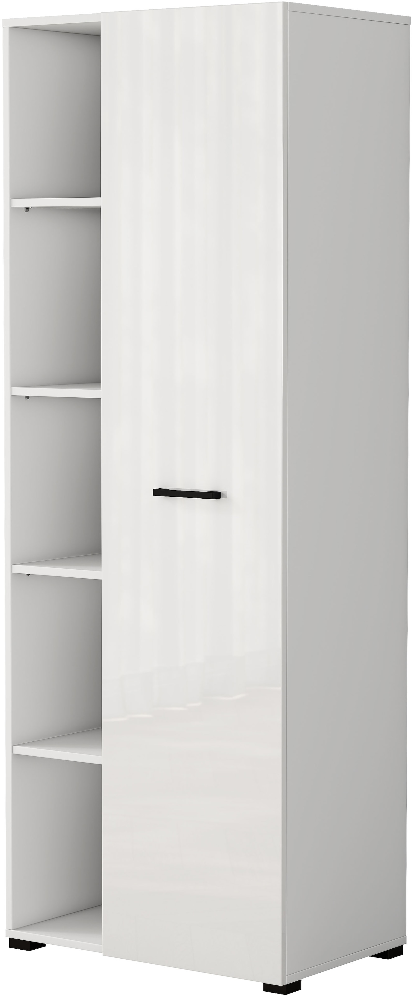 GOODproduct Armoire de classement »Moid, moderner Mehrzweckschrank,« Masse: 64,5x41,5x175 cm, 5 Fächer mit viel Stauraum