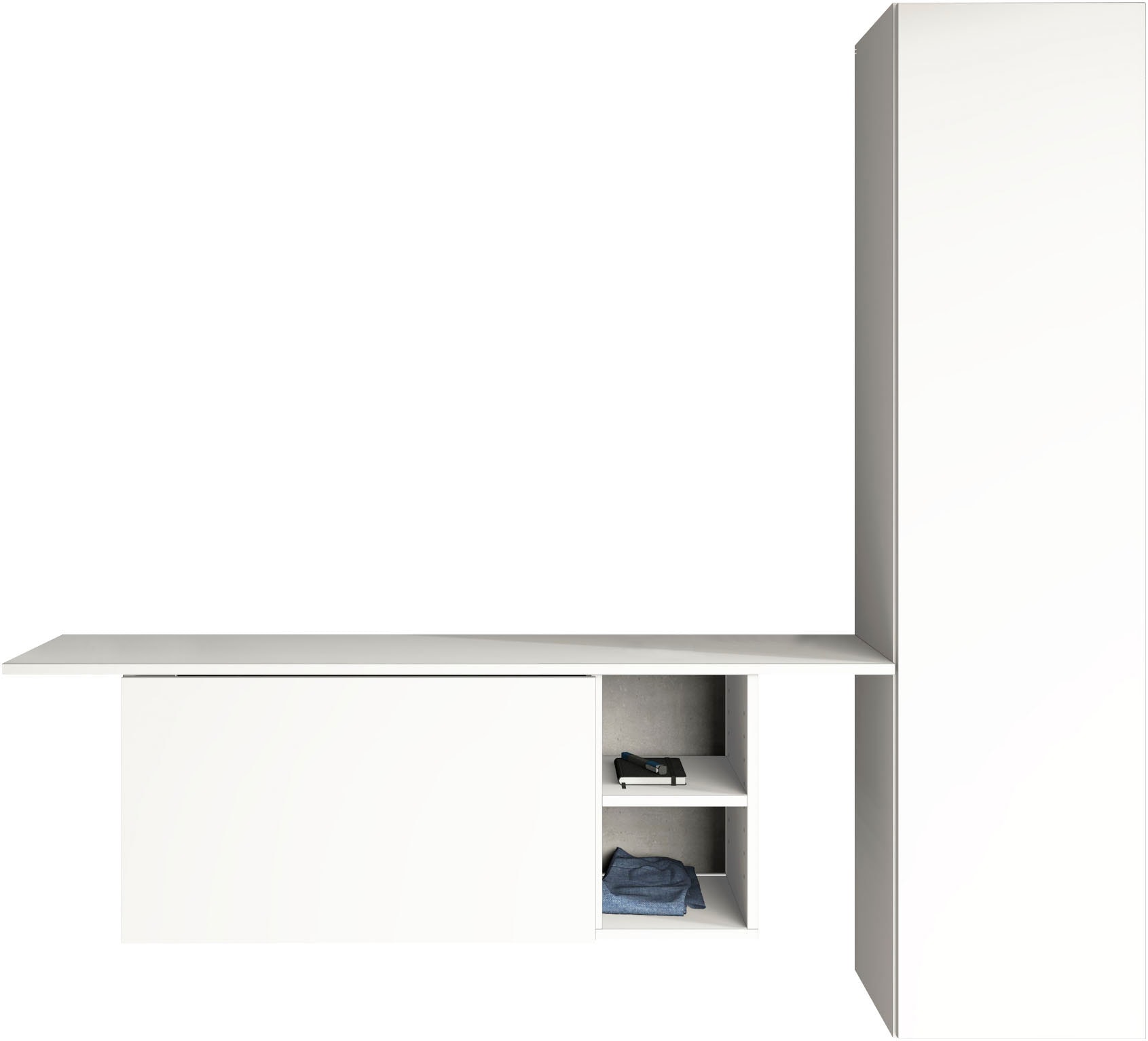 borchardt Möbel Ensemble de vestiaires »Toledo, moderne hängende Garderobe, Schminktisch mit Regalfächern« Ensemble d'épargne, 