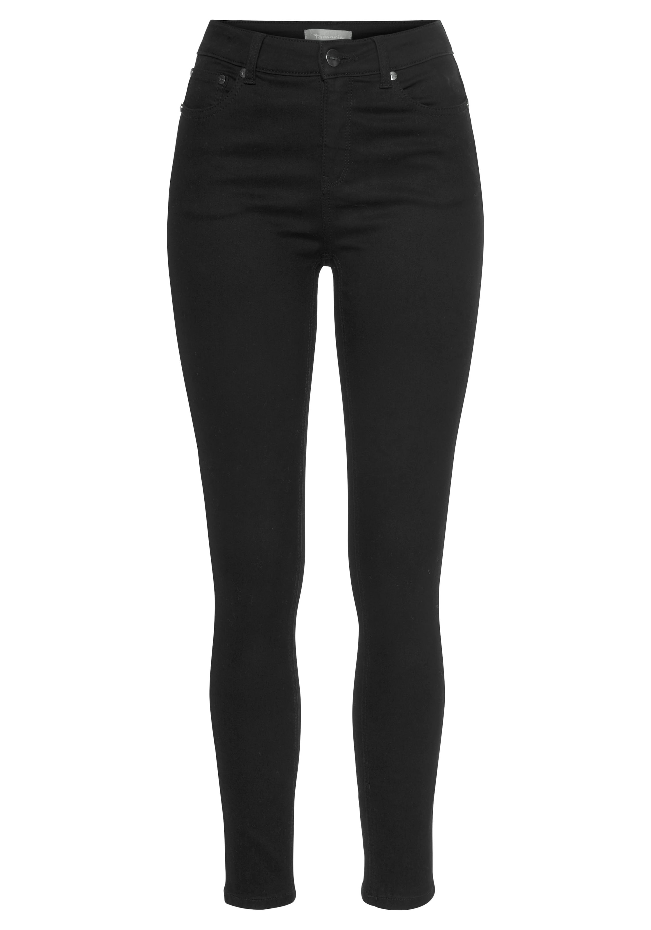 Tamaris Jeans taille haute Skinny Fit,  modischer Ankle Cut,  mit Gürtelschlaufen