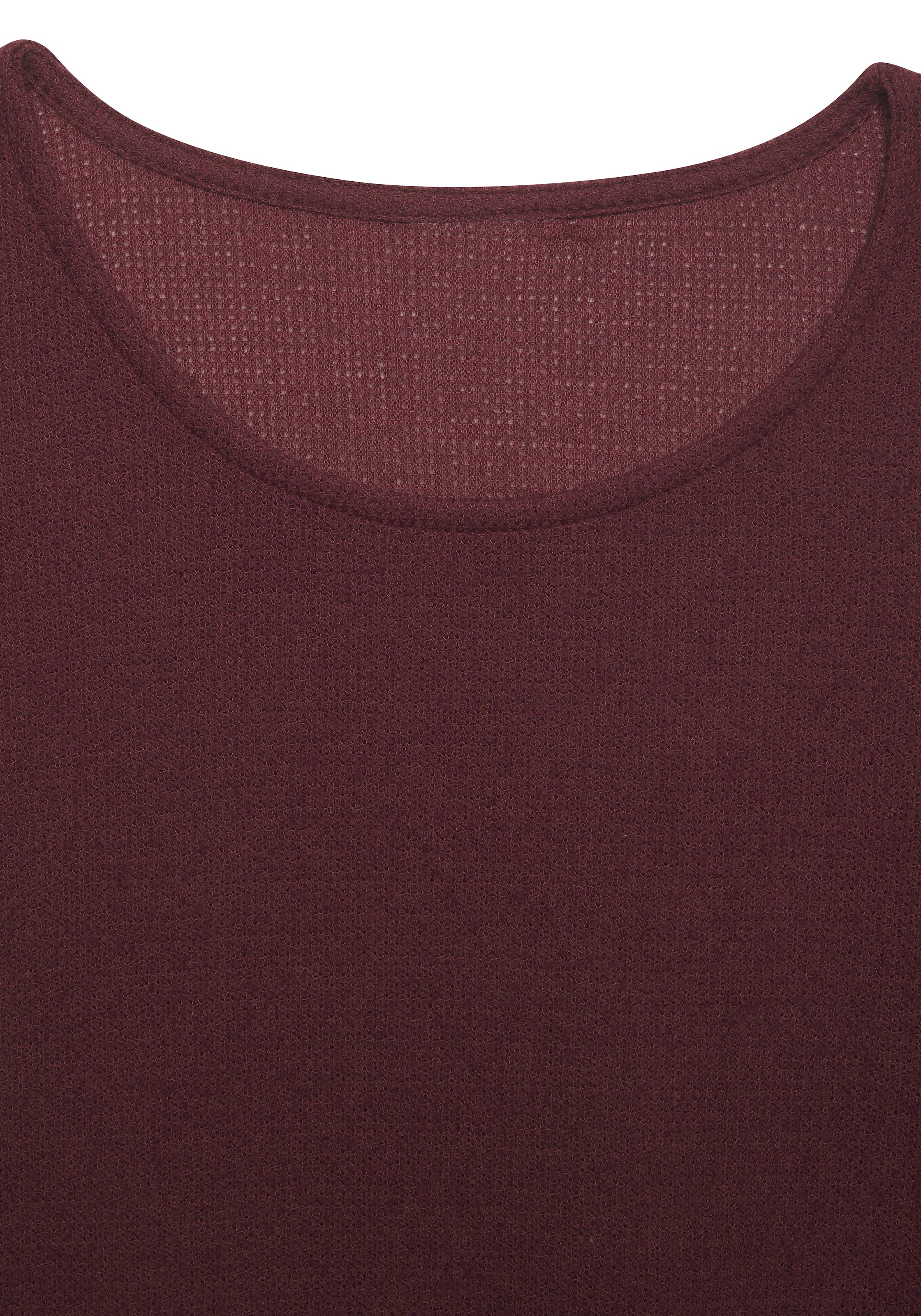 Vivance T-shirt à manches longues »aus weichem Strukturstrick« aus bügelfreier Qualität